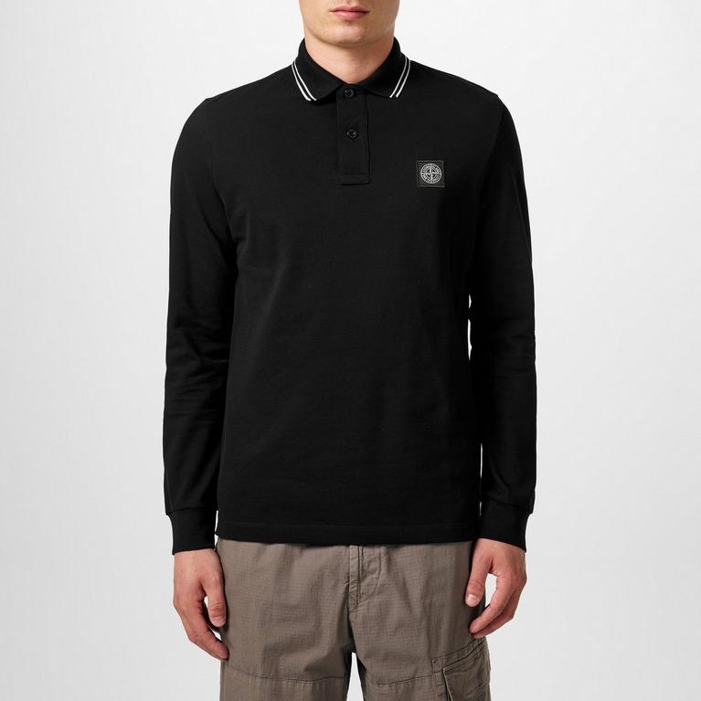 Stone Island | Compass Patch Polo Shirt | Long Sleeve Polos Stone Island | Compass Patch Polo Shirt | Long Sleeve Polos