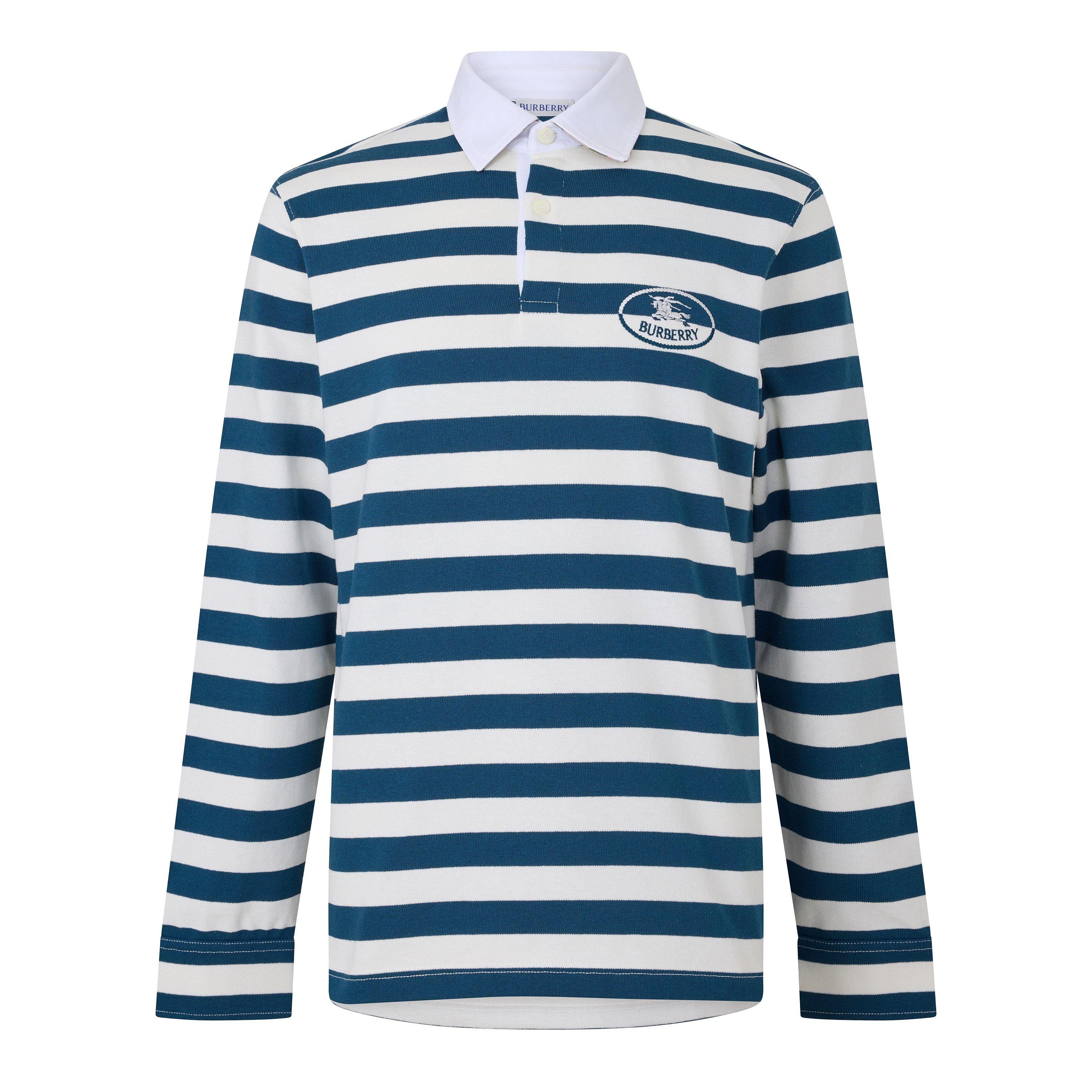 Nickle Blue - Burberry - Burb Rugby LS Polo Sn64 - 1