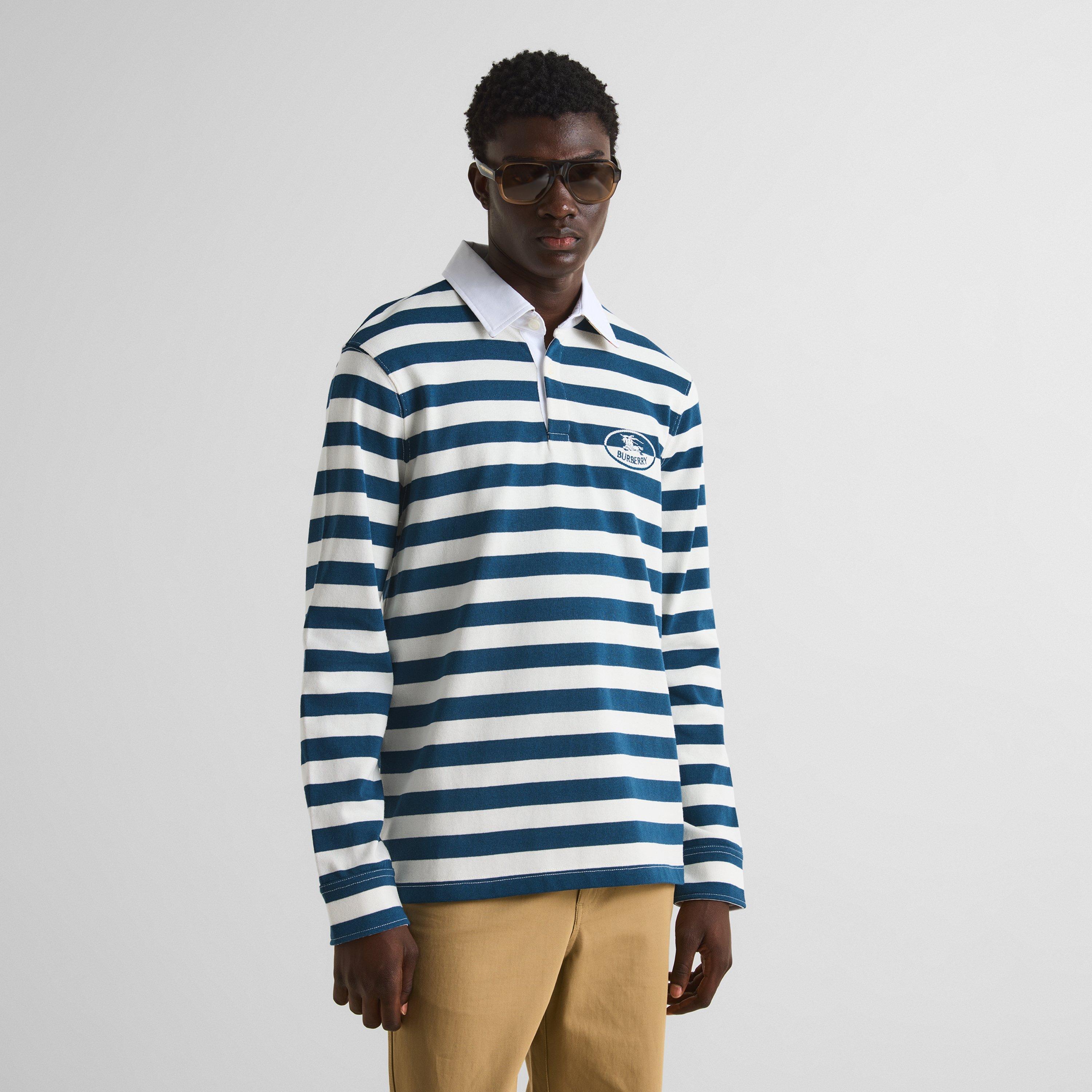 Nickle Blue - Burberry - Burb Rugby LS Polo Sn64 - 3