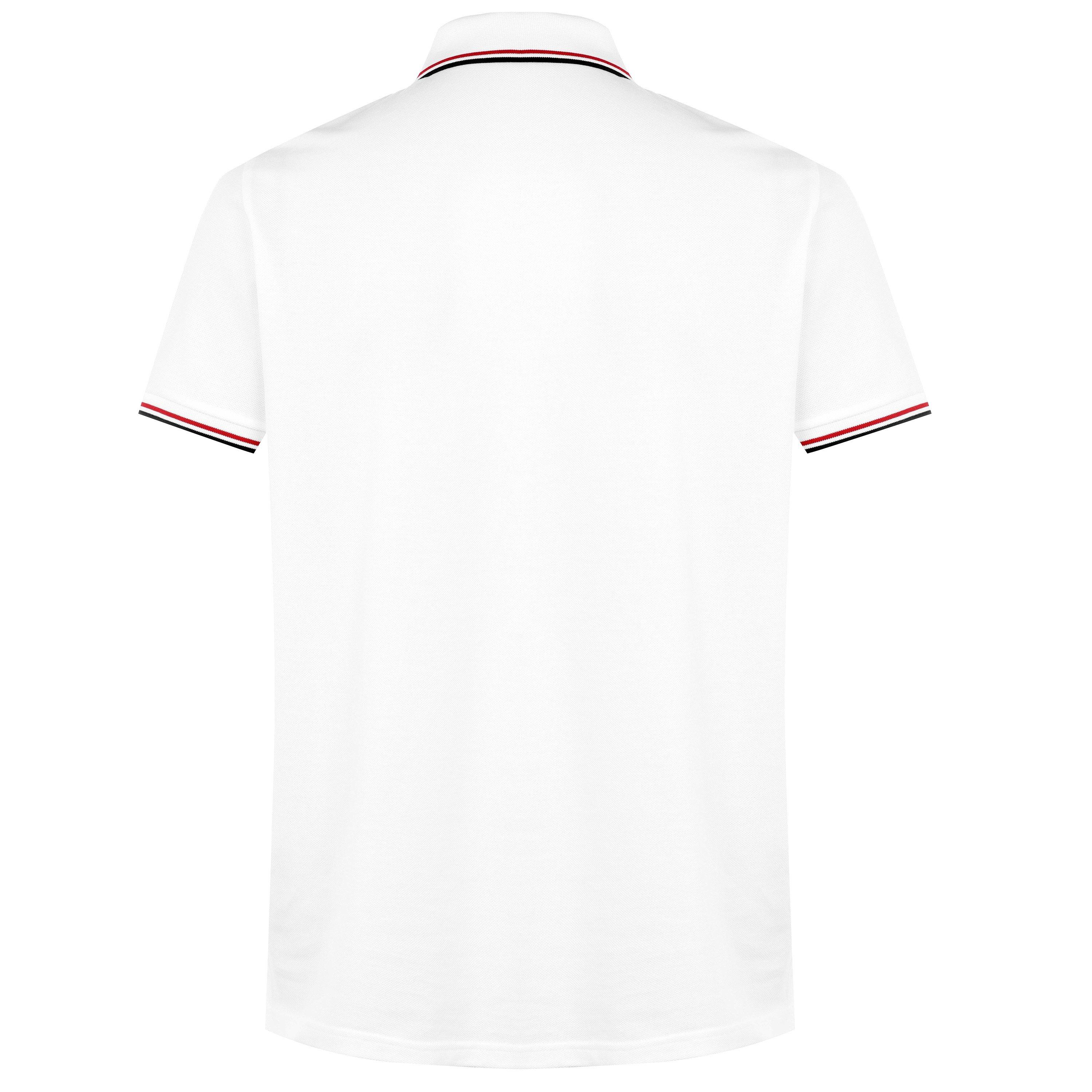 White 001 - Moncler - Men's Logo Cotton Maglia Polo Shirt - 2