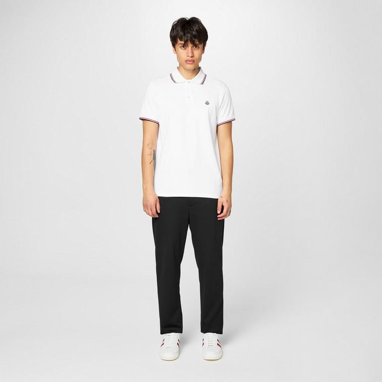 Moncler | Men'S Logo Cotton Maglia Polo Shirt | Short Sleeve Moncler | Men'S Logo Cotton Maglia Polo Shirt | Short Sleeve