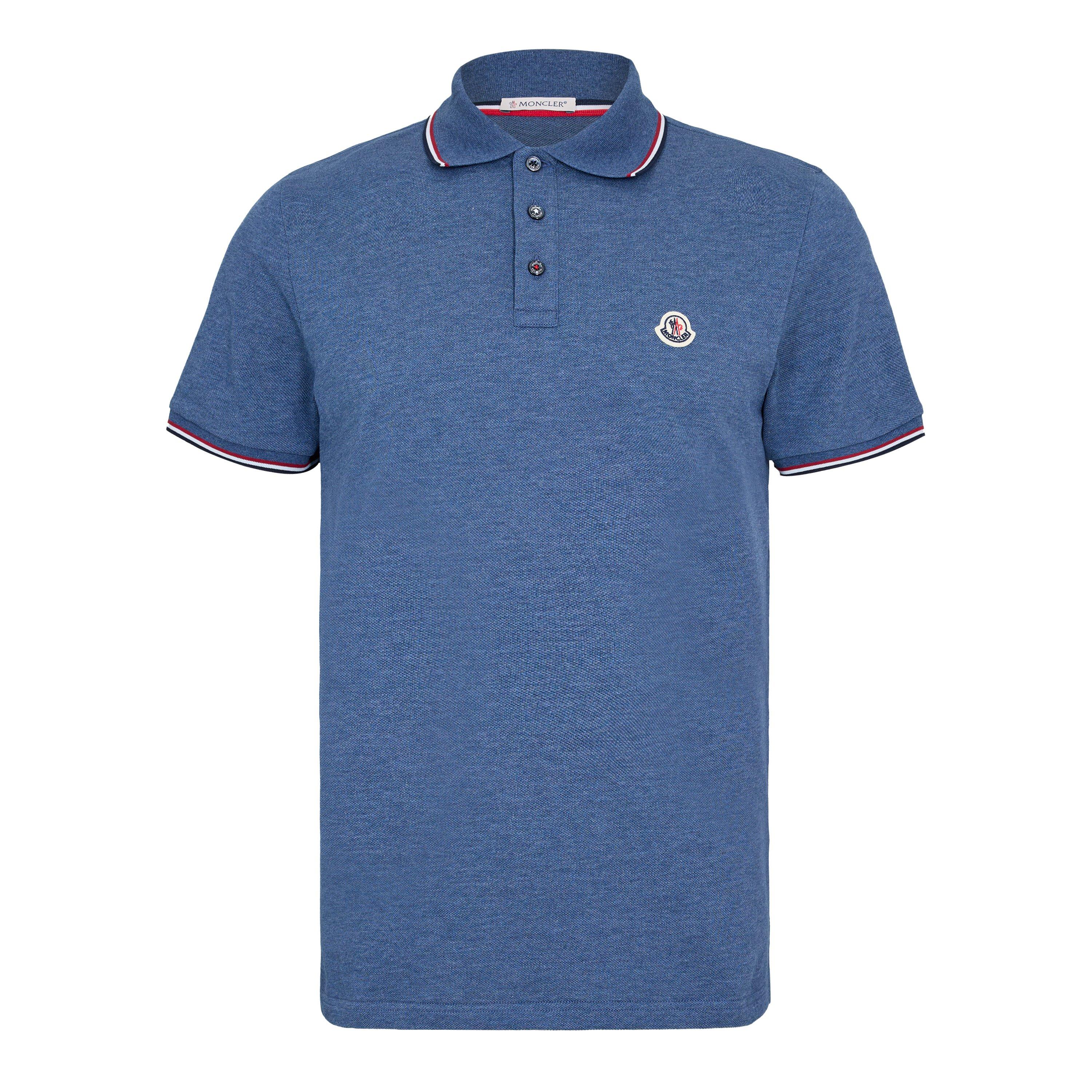 Moncler Men's Logo Cotton Maglia Polo Shirt | Cruise Fashion