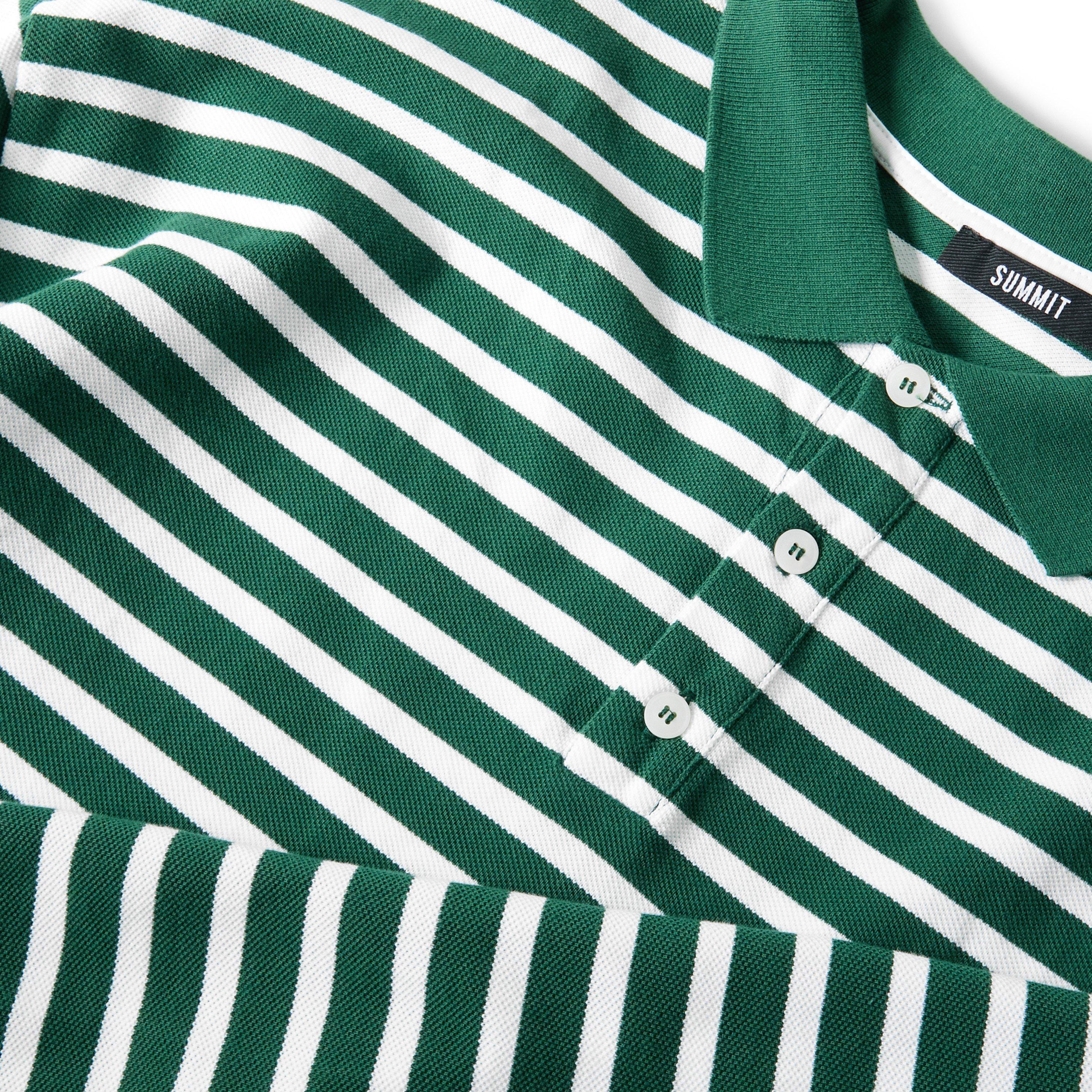 Forest/White - Summit - Men's Long Sleeve Polo Shirt - 3