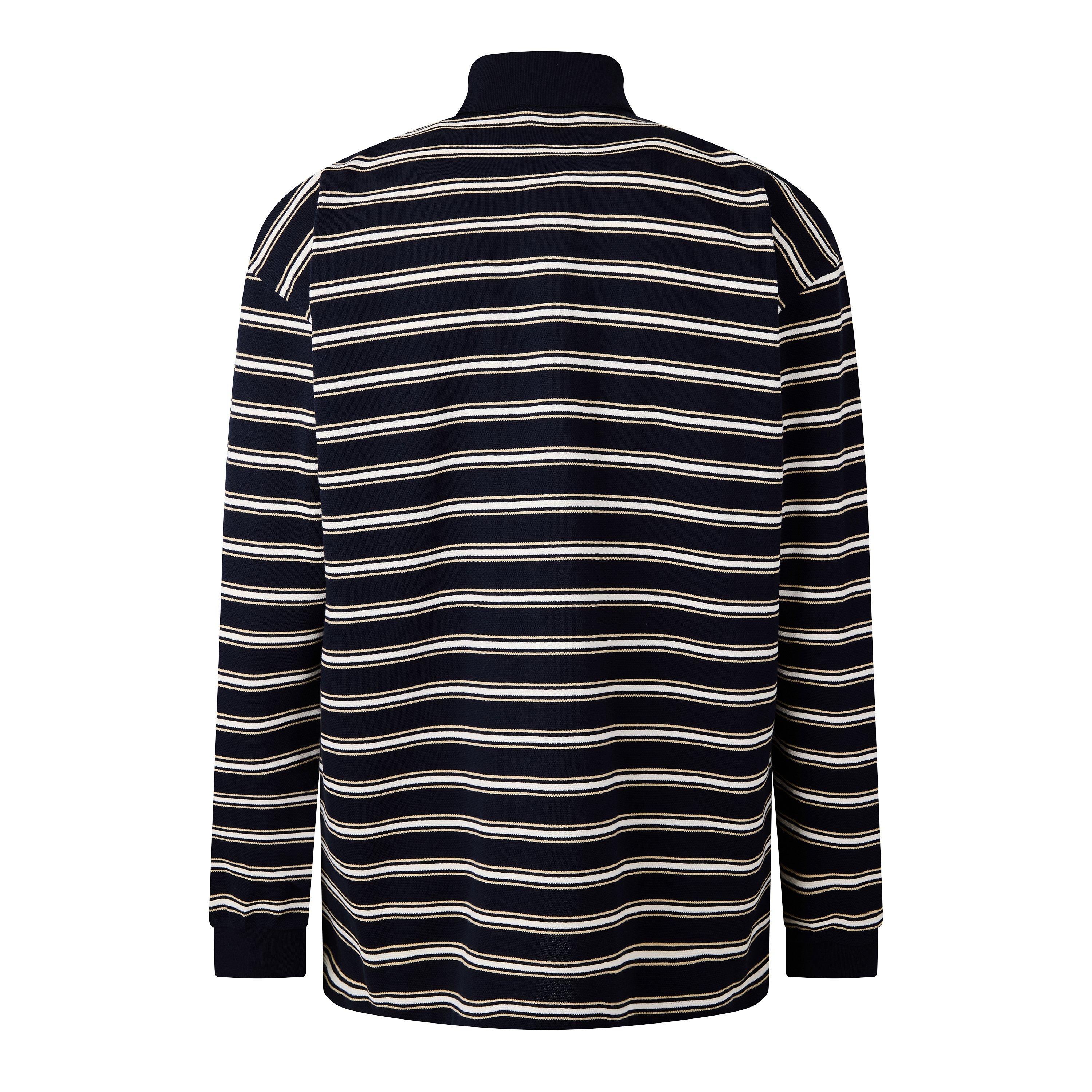 Night/Beige - Bottega Veneta - BV Stripe LS Polo Sn64 - 2