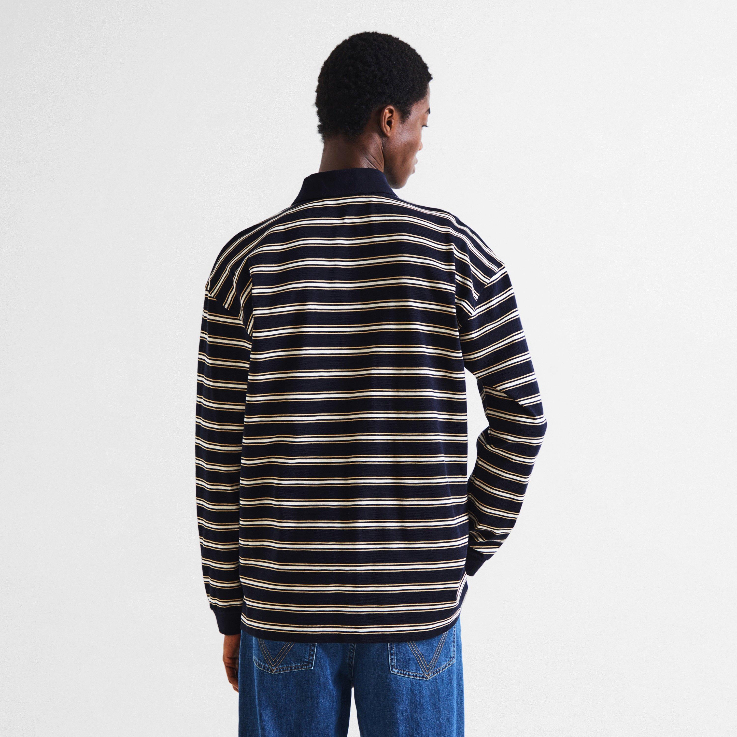 Night/Beige - Bottega Veneta - BV Stripe LS Polo Sn64 - 4