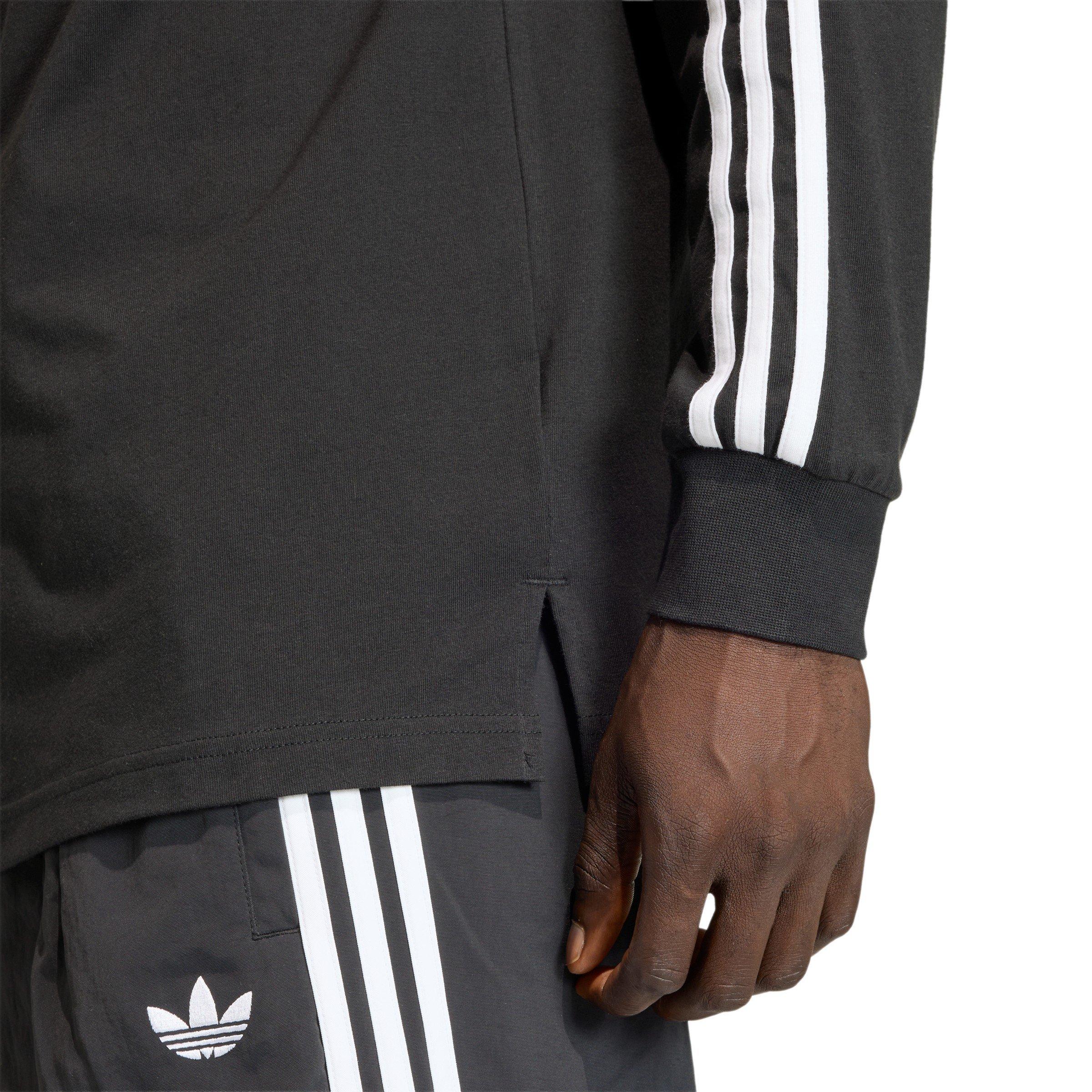 Black - adidas Originals - Adidas LS 3S Polo Sn64 - 4