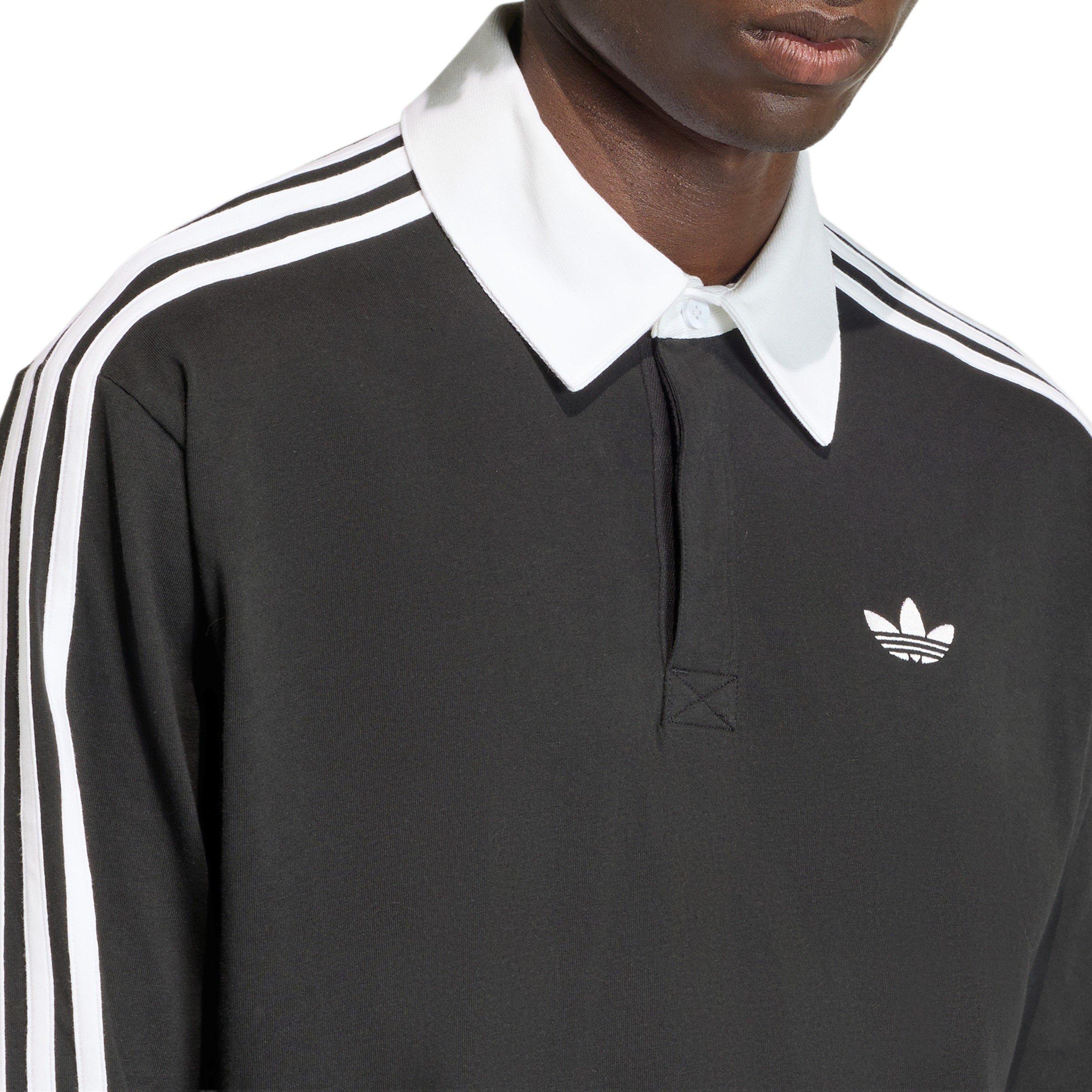 Black - adidas Originals - Adidas LS 3S Polo Sn64 - 5