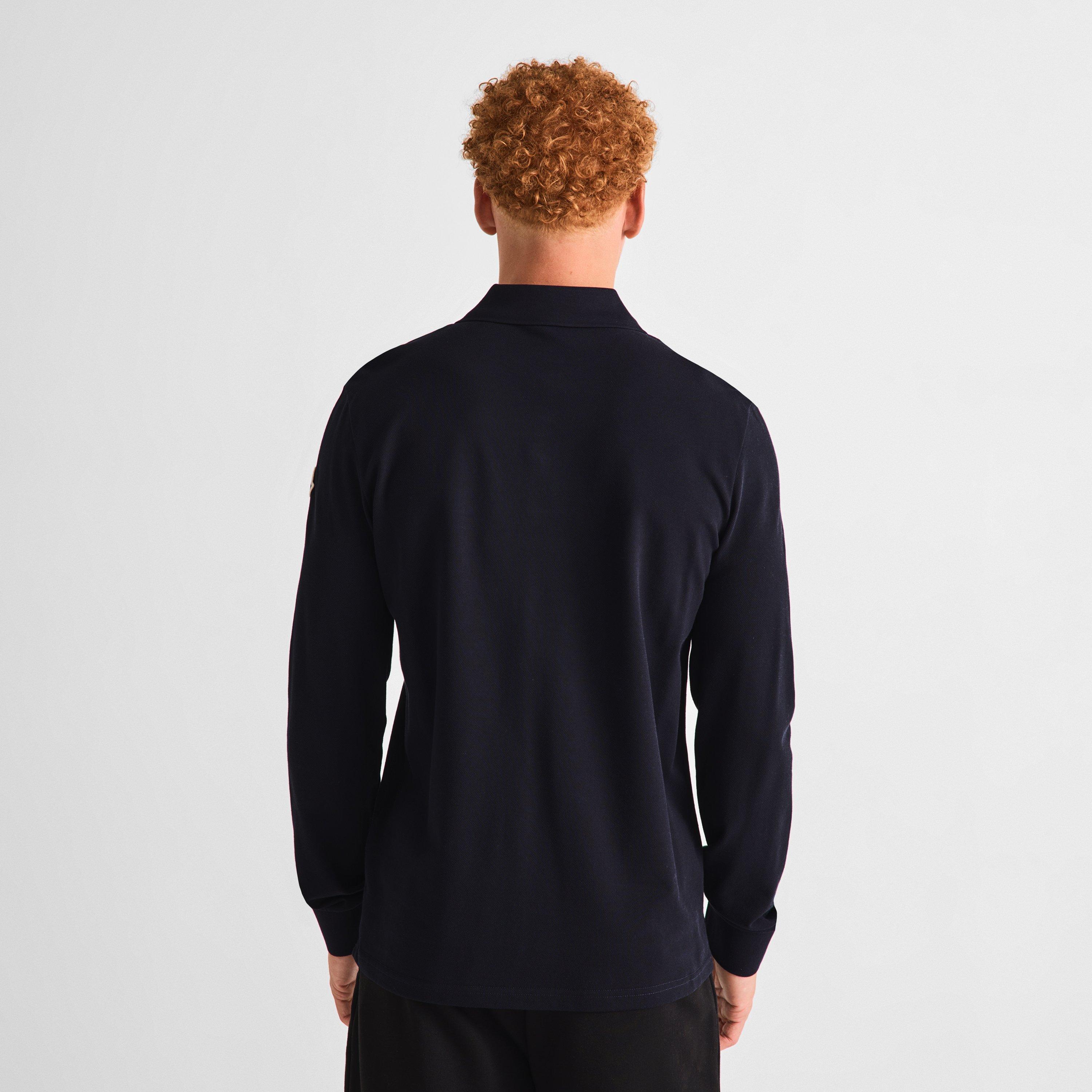 Navy 77X - Moncler - Moncler Tric LS Polo Sn64 - 4