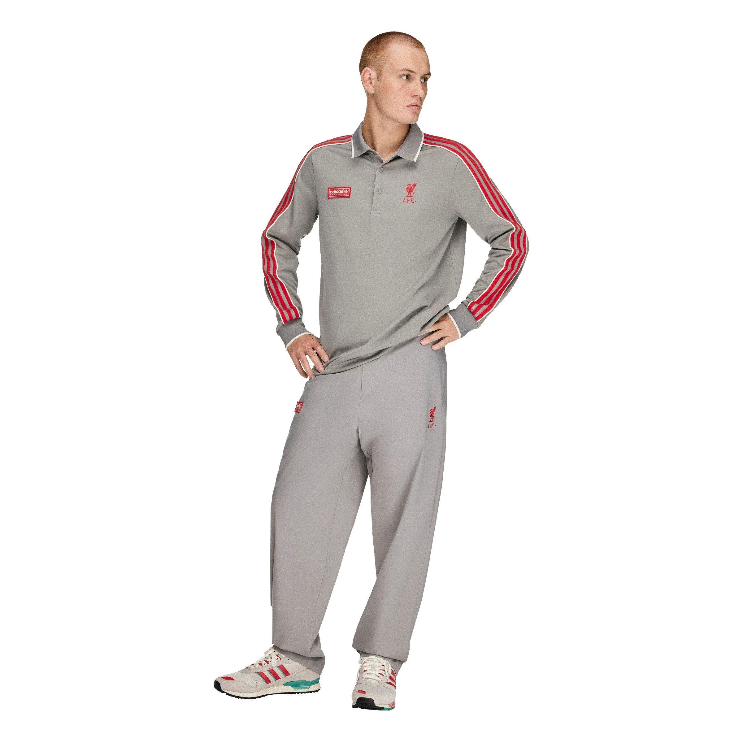 Dove Grey - adidas - Men's Liverpool FC Long-Sleeve Polo Shirt - 7