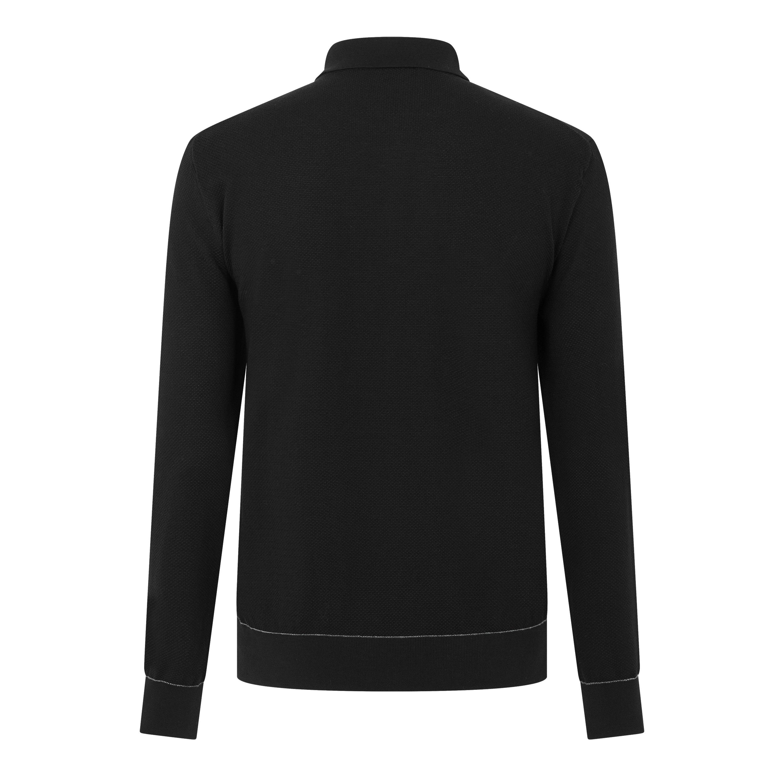Black/Graphite - Brioni - Brioni Texture LS Po Sn64 - 2