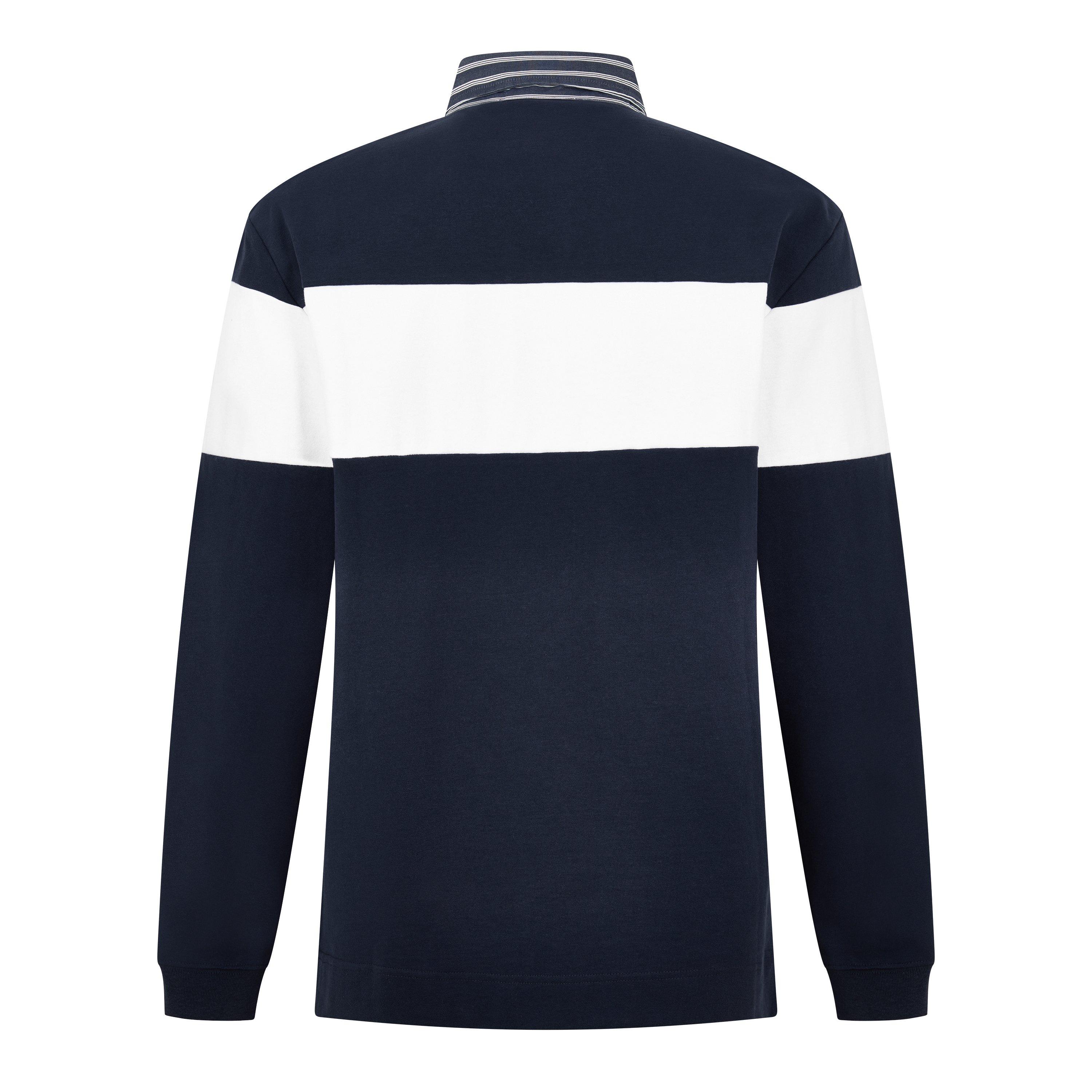 Navy/White - Acne Studios - Men's Erbero Polo Cotton - 2