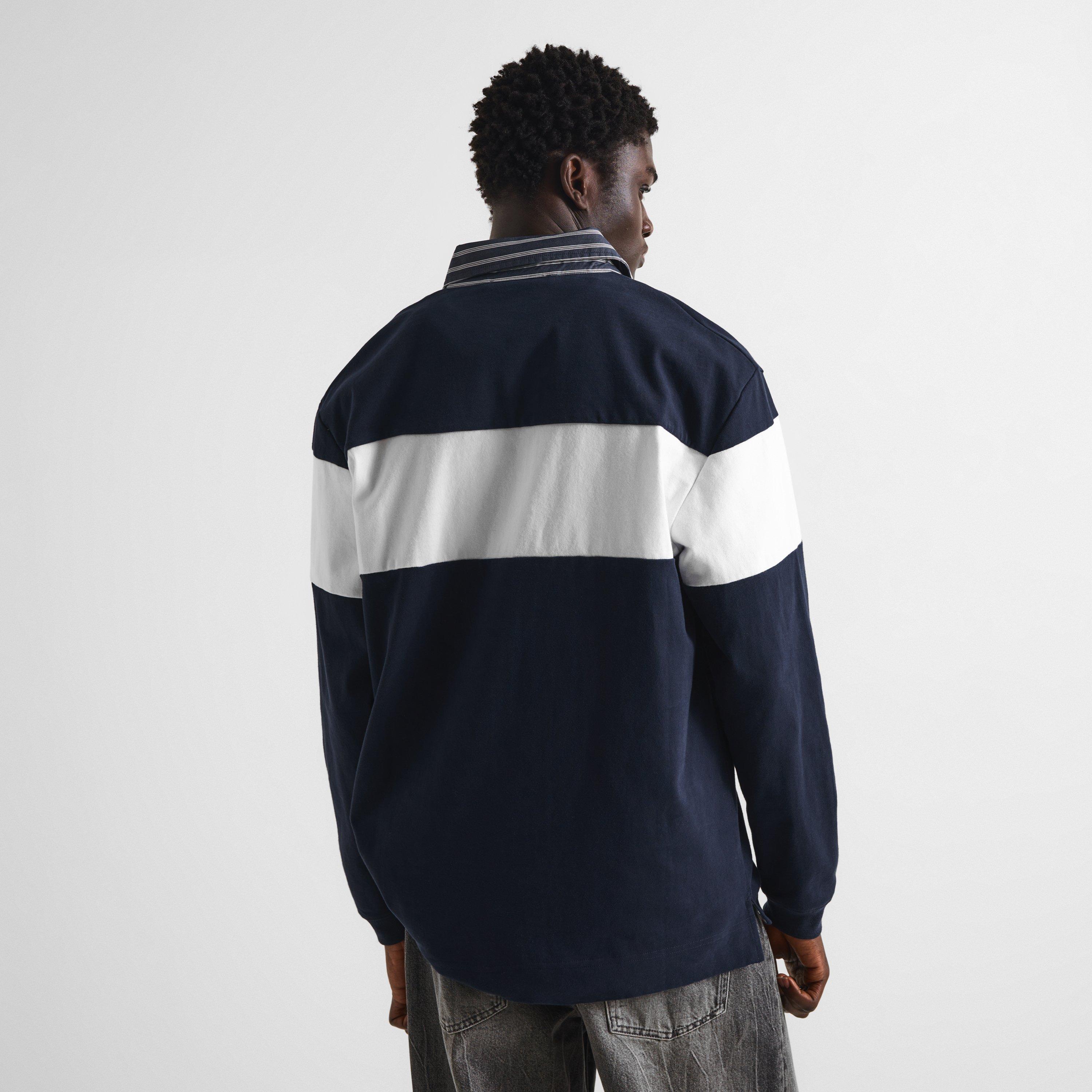 Navy/White - Acne Studios - Men's Erbero Polo Cotton - 4