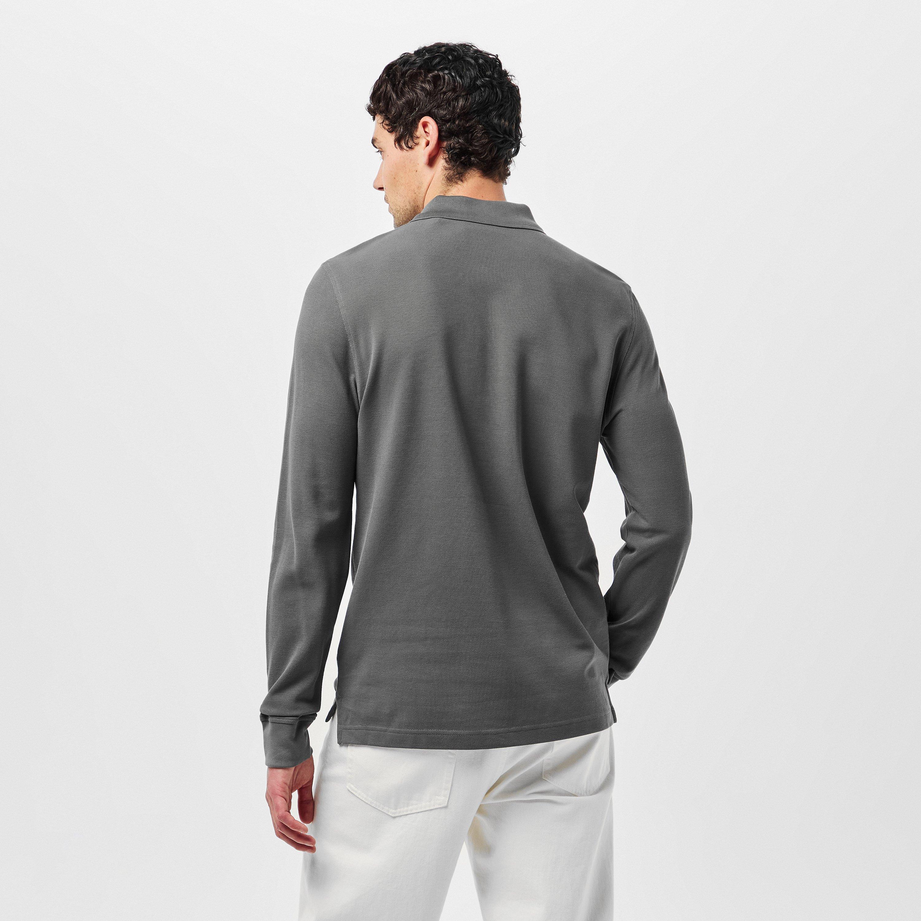 Tornado Grey - Belstaff - Long Sleeved Polo Shirt - 4