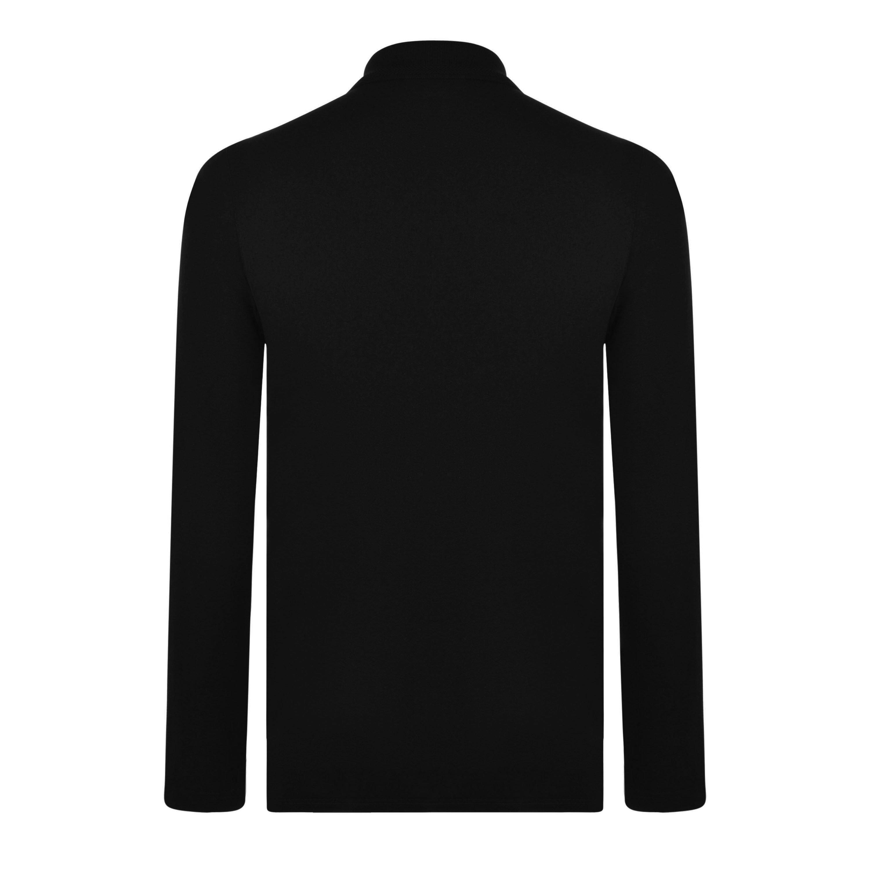 Black - Belstaff - Long Sleeved Polo Shirt - 8