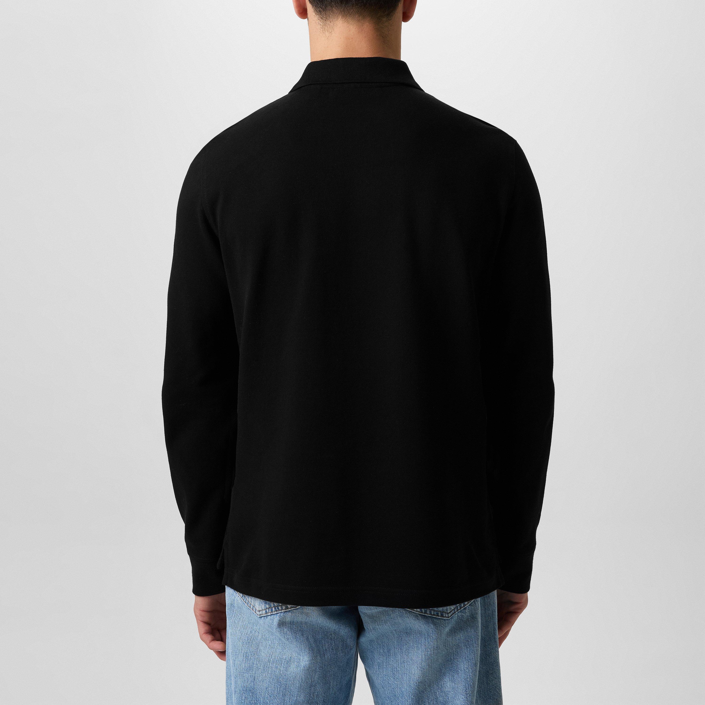 Black - Belstaff - Long Sleeved Polo Shirt - 4
