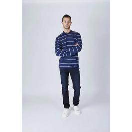 Harvey and Jones Striped Polo Shirt Mens