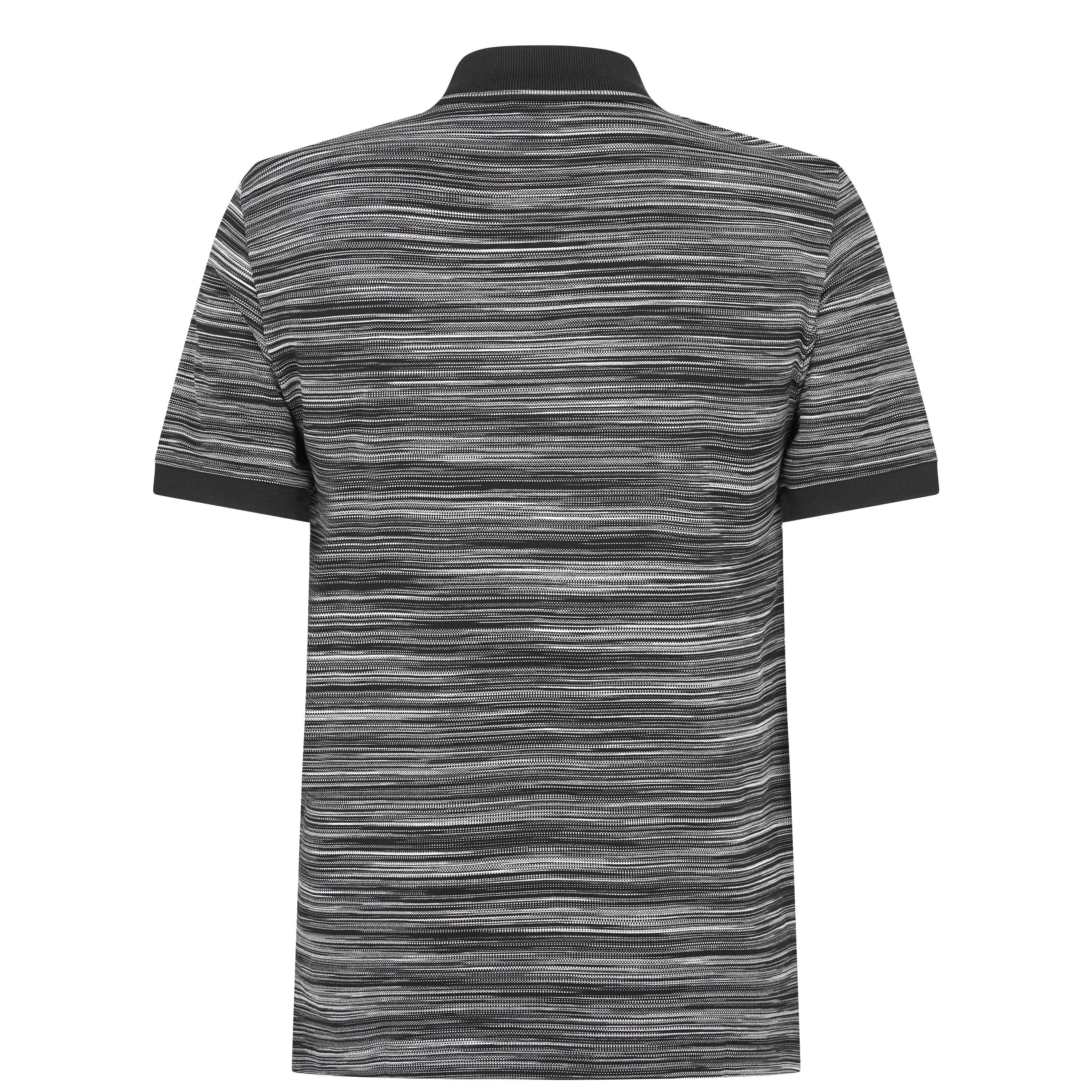 Black F901B - Missoni - Short Sleeve Tipped Polo Shirt - 6
