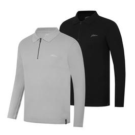 Fabric 2 Pack Long Sleeve Polo