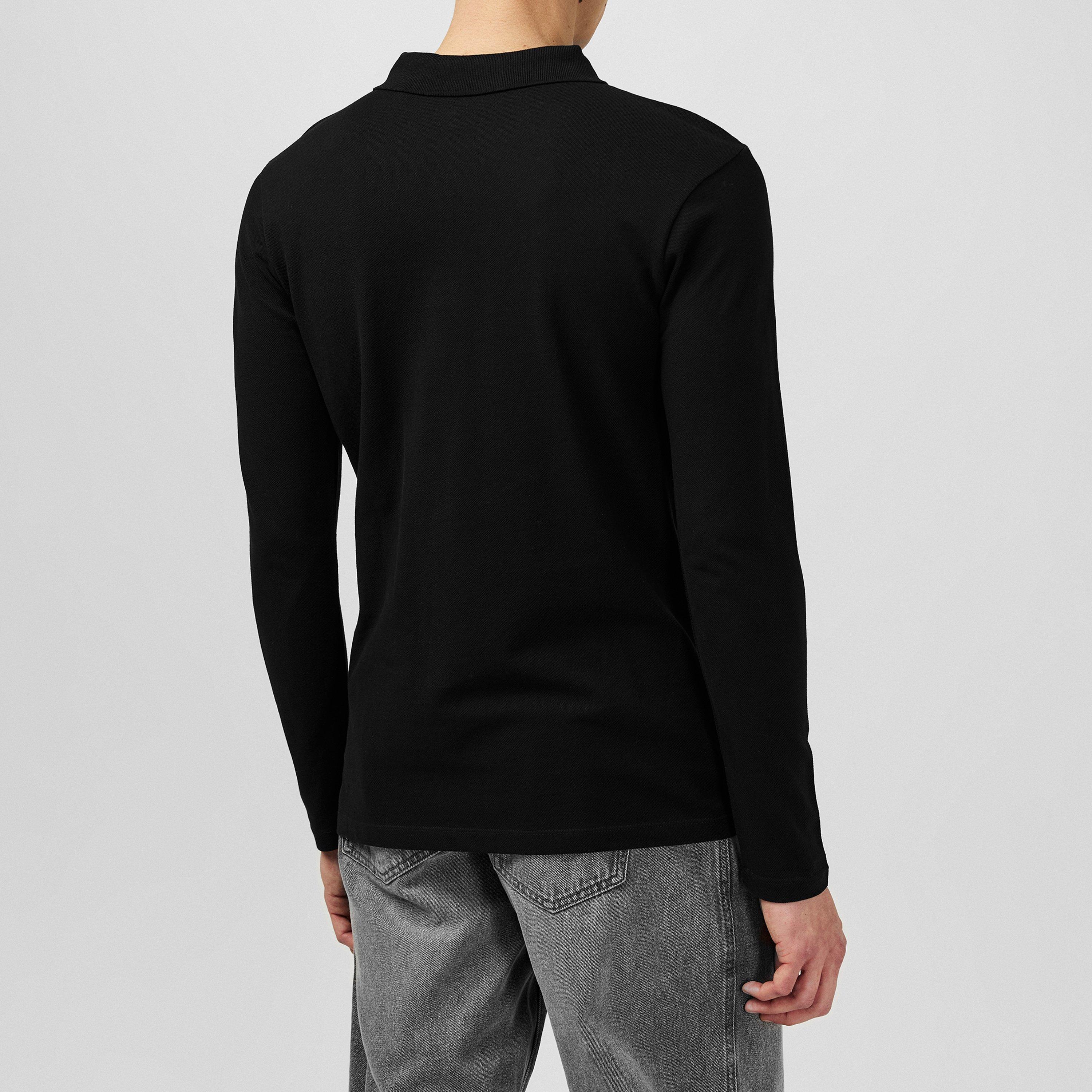Black/Grey - Fabric - 2-Pack Long Sleeve Polo - 4