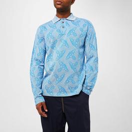 Vivienne Westwood All Over Orb Print Polo Shirt