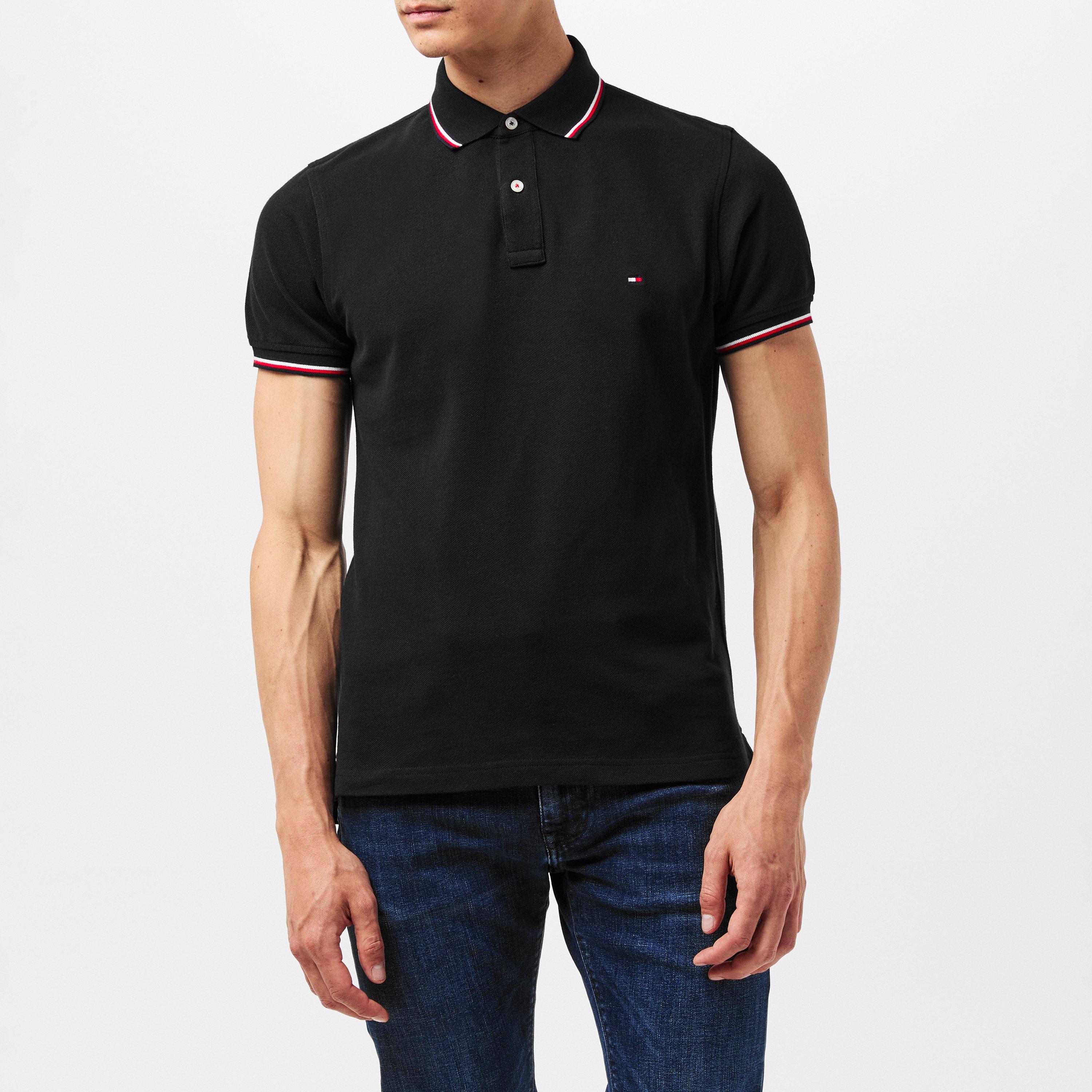 Negro - Tommy Hilfiger - Core Tipped Slim Polo Shirt - 3