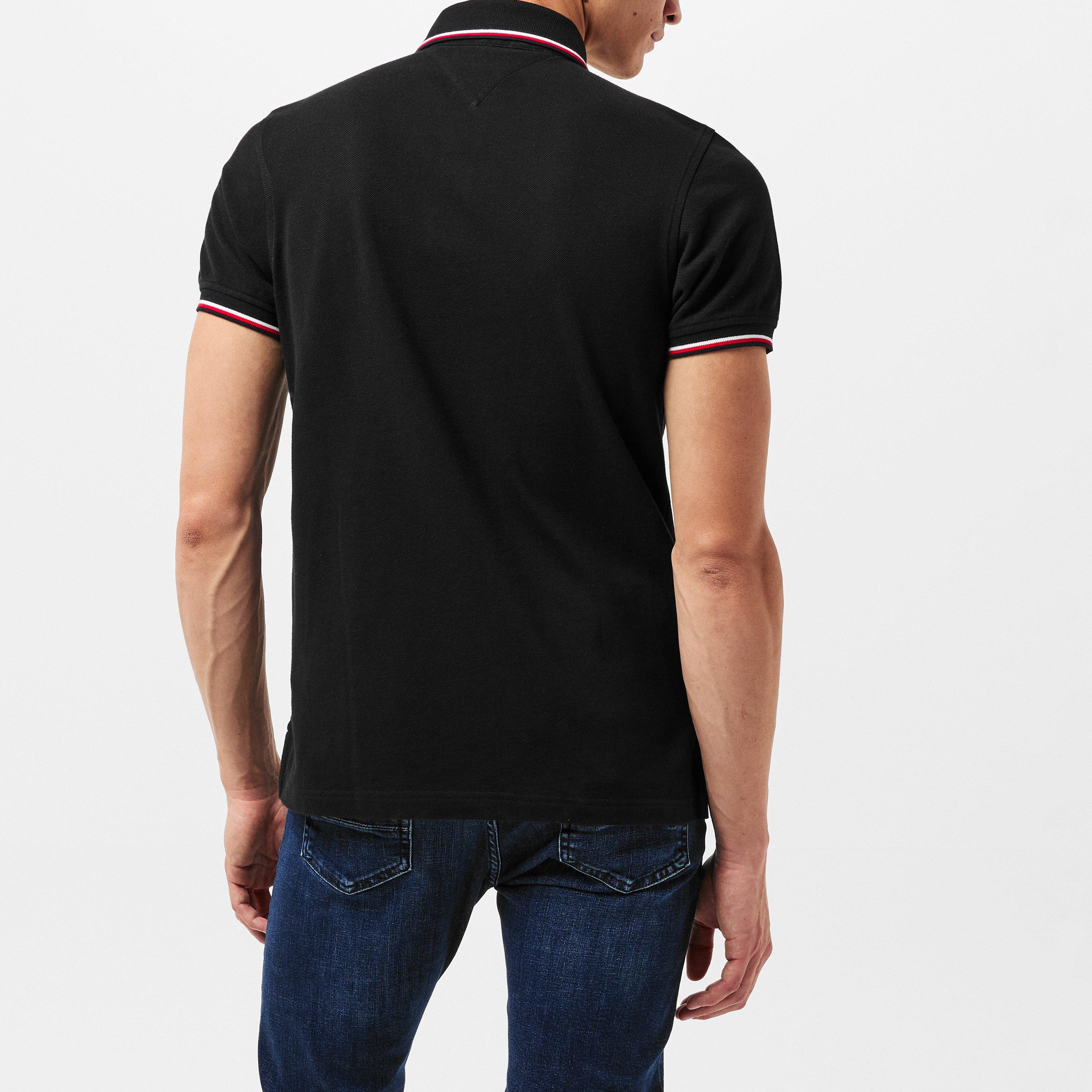 Negro - Tommy Hilfiger - Core Tipped Slim Polo Shirt - 4