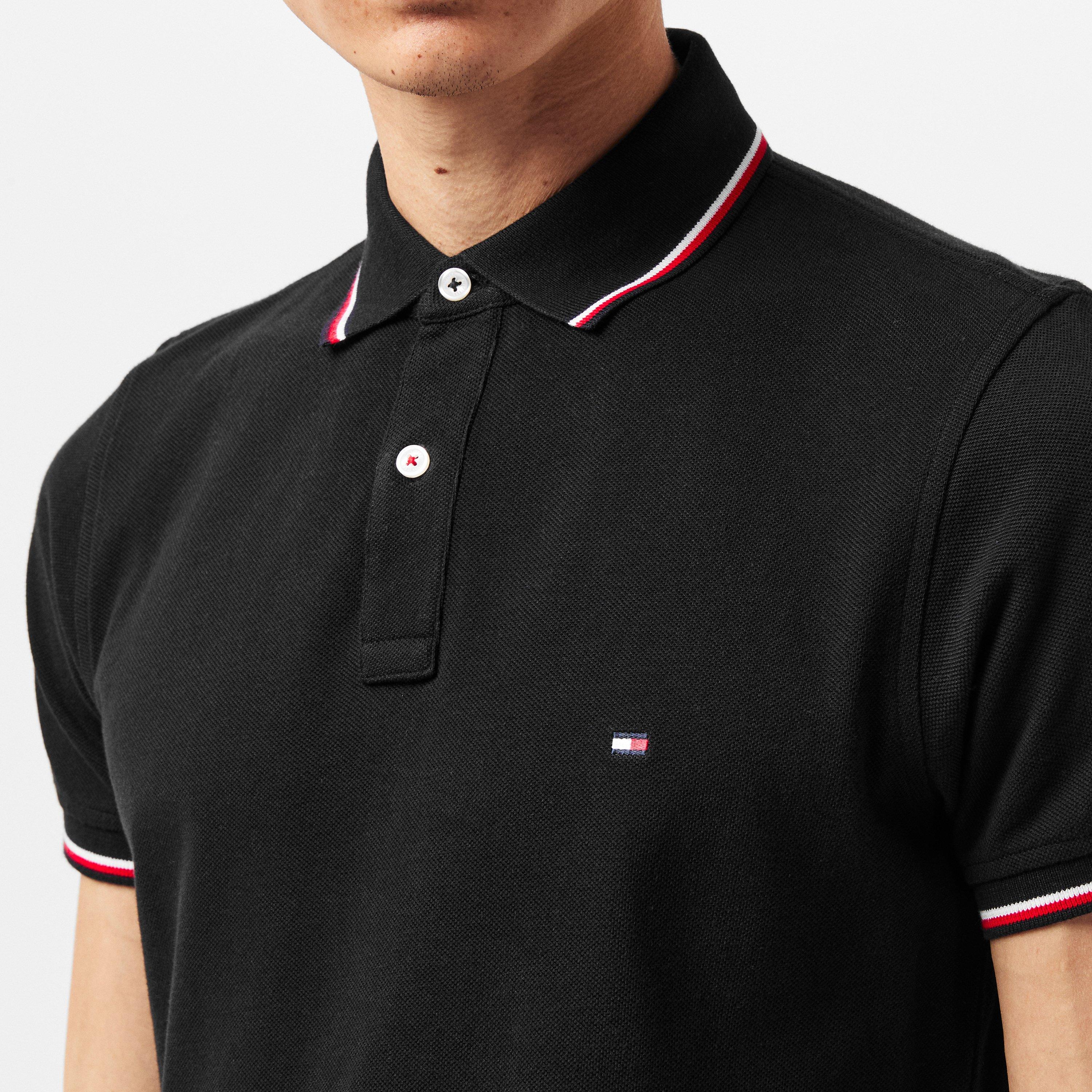 Negro - Tommy Hilfiger - Core Tipped Slim Polo Shirt - 5