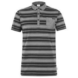 Lee Cooper Lee Double Stripe Polo Shirt Mens