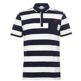 Lee Cooper Lee Double Stripe Polo Shirt Mens