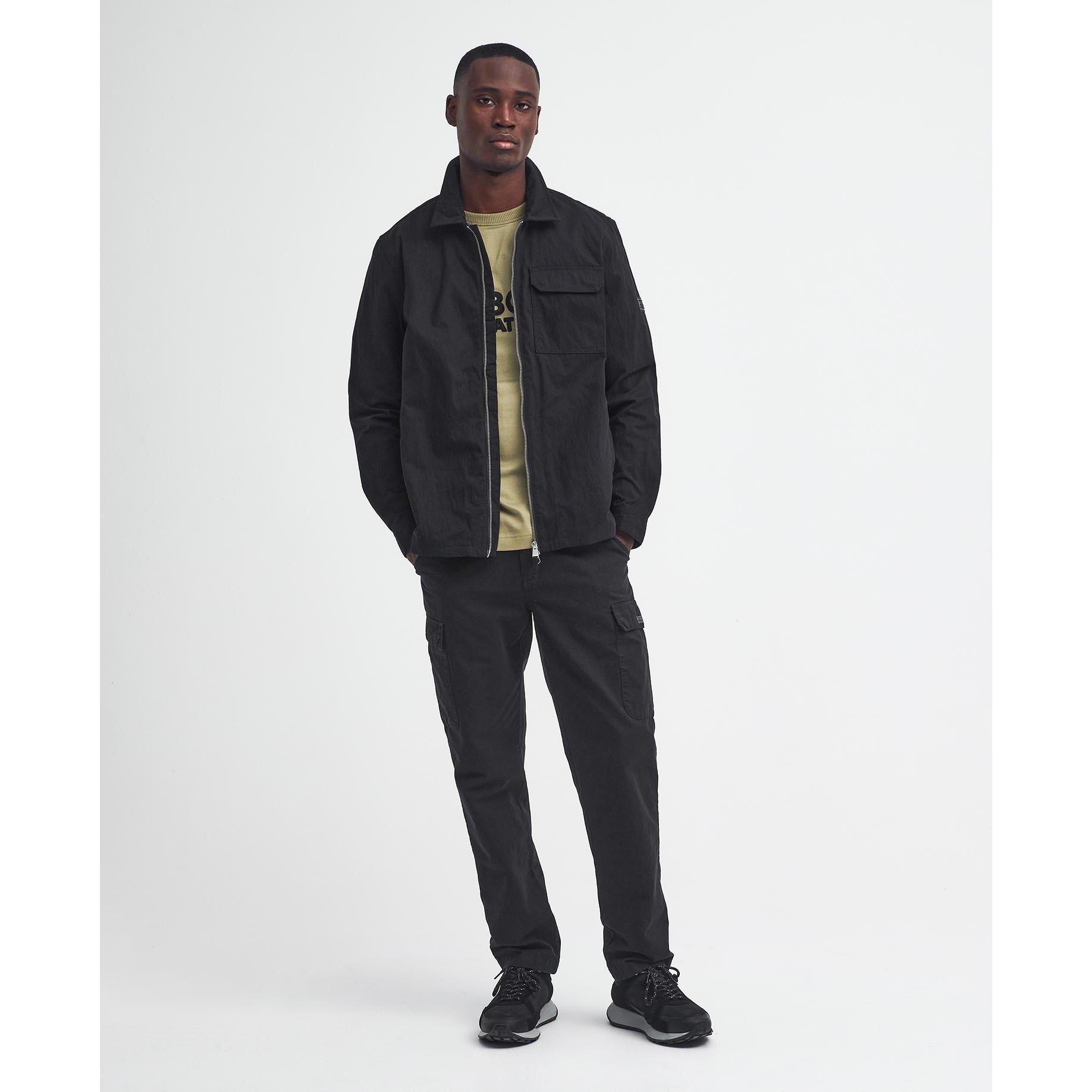 Black BK31 - Barbour International - Men's B.Intl Maze Peached Overshirt - 7