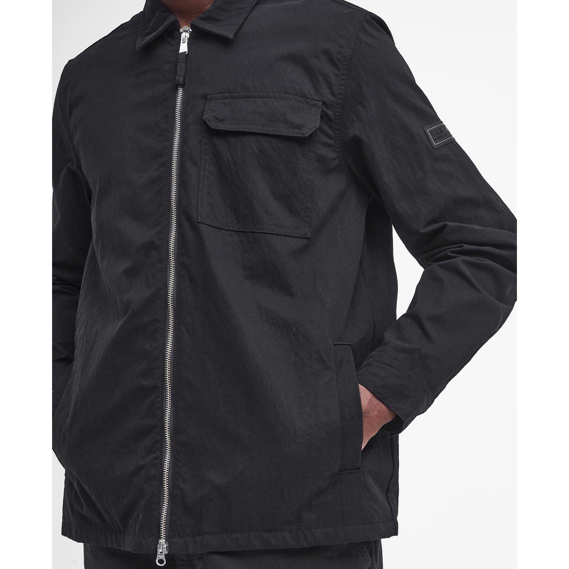 Black BK31 - Barbour International - Men's B.Intl Maze Peached Overshirt - 8