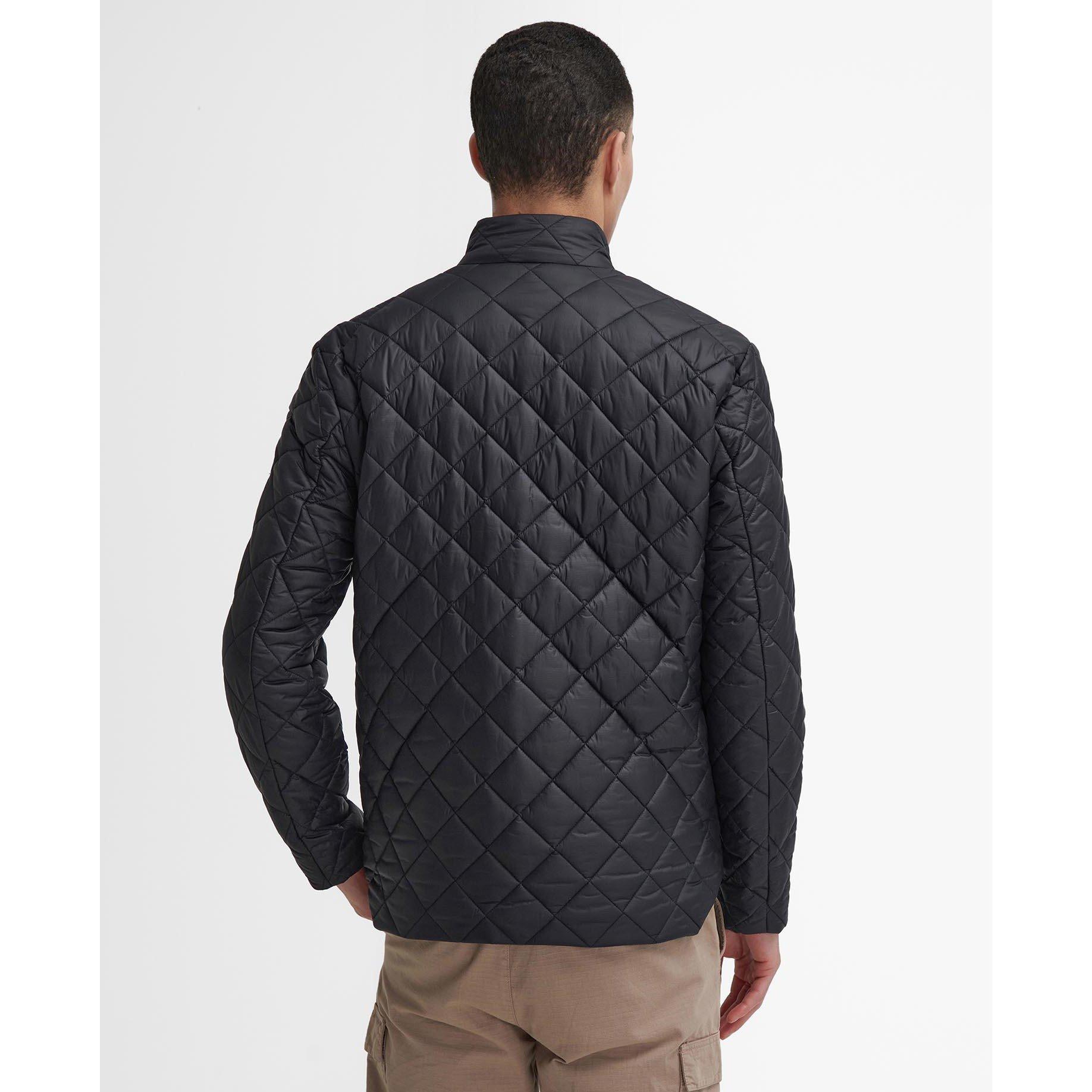 Black BK11 - Barbour International - Men's Ariel Box Diamond Quilted Jacket - 3