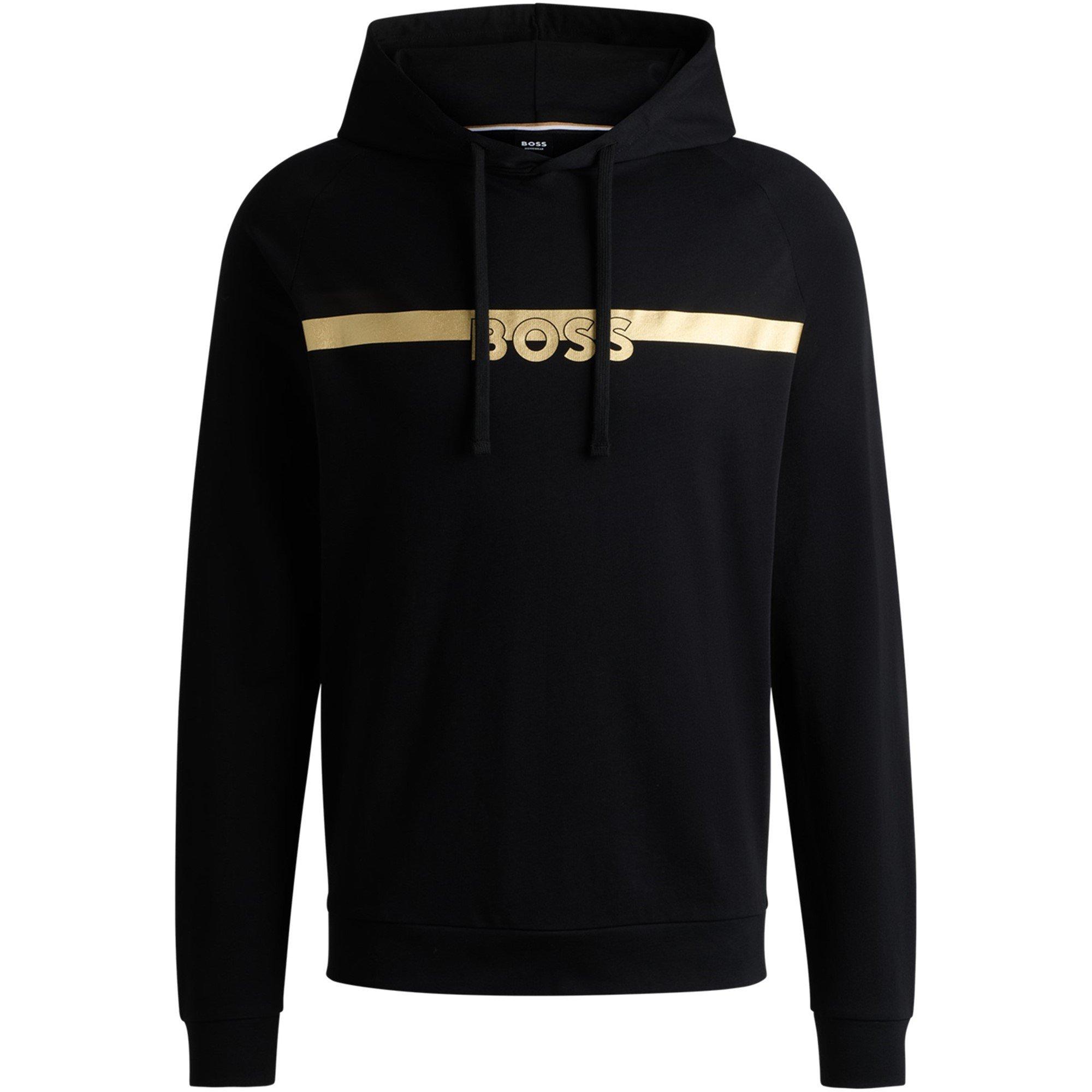 Black/Gold 001 - Boss - Men's BW Authentic Adjustable Drawstring Hoodie - 5