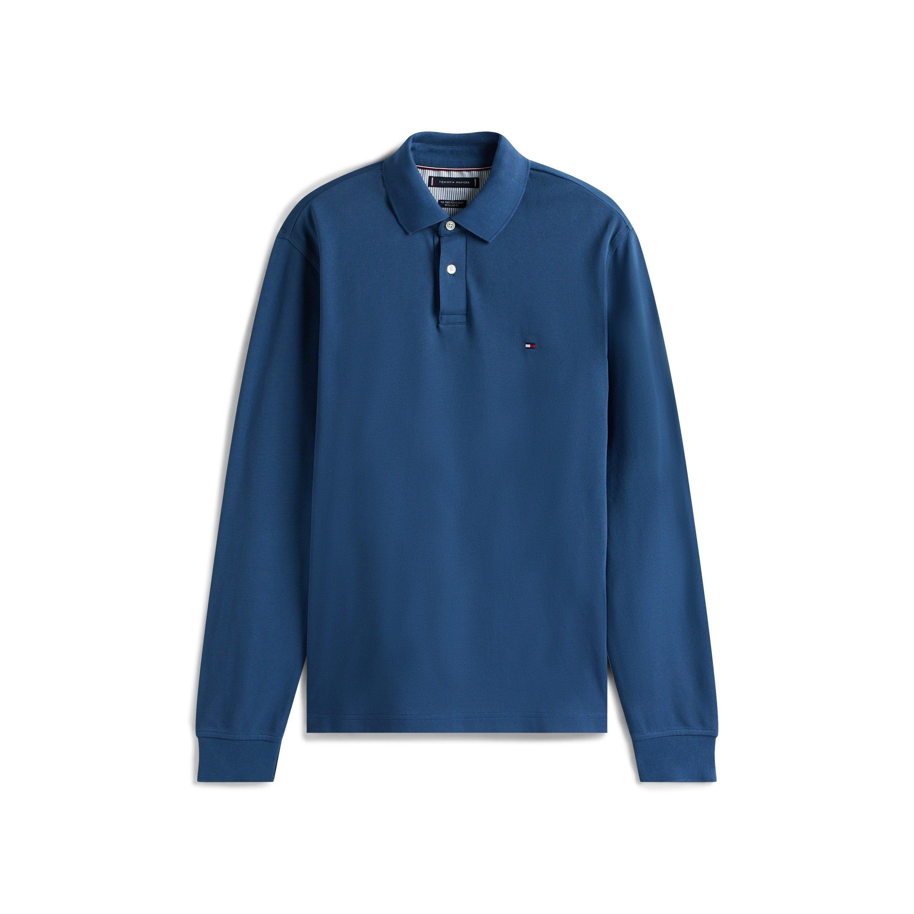 Tommy Hilfiger 1985 Long Sleeve Polo Shirt - Aegean Sea - M