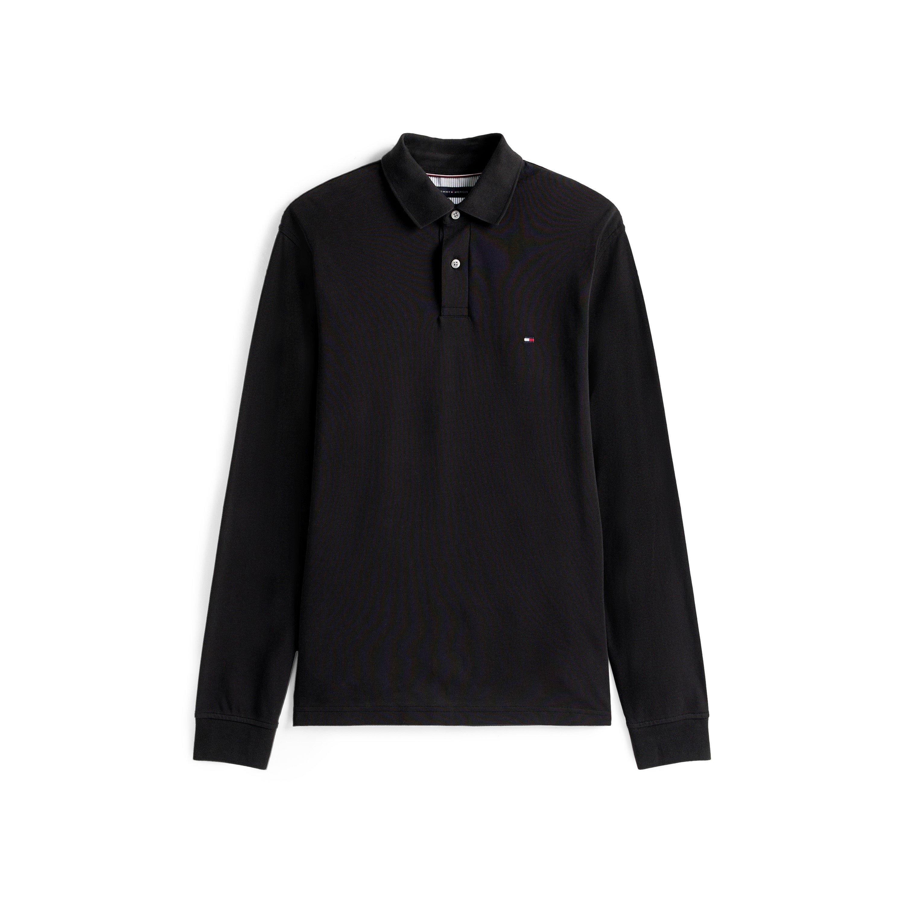 Tommy Hilfiger 1985 Long Sleeve Polo Shirt - Black BDS - XL