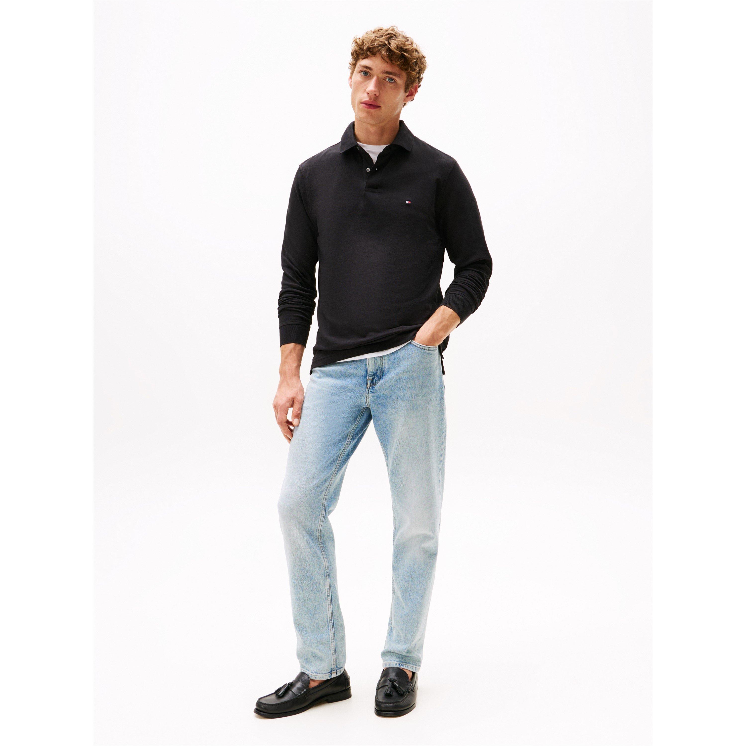 Black BDS - Tommy Hilfiger - 1985 Long Sleeve Polo Shirt - 4