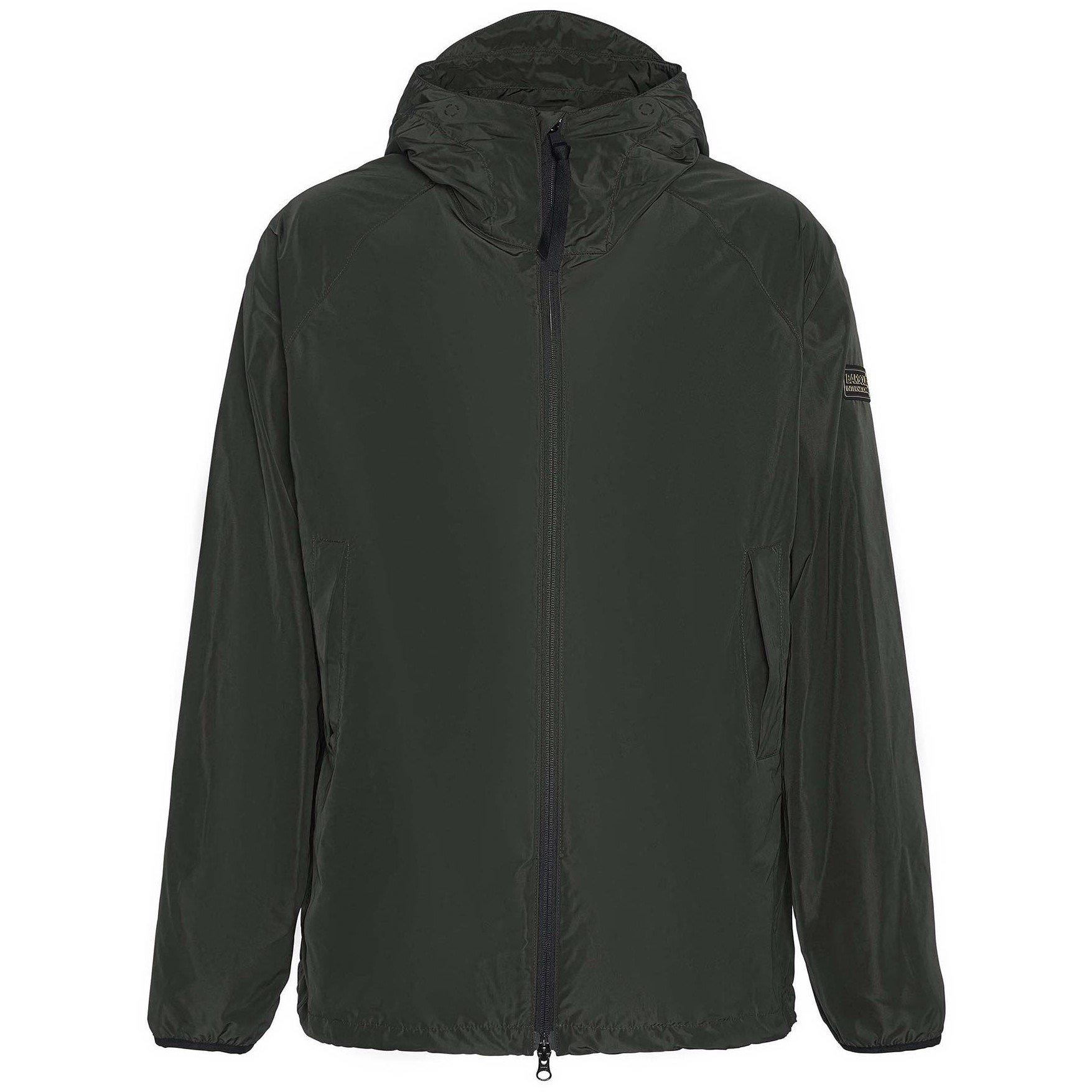 Barbour International Men's Porter Showerproof Hooded Long Sleeve Rain Anorak - Sage Sg71 - 2XL