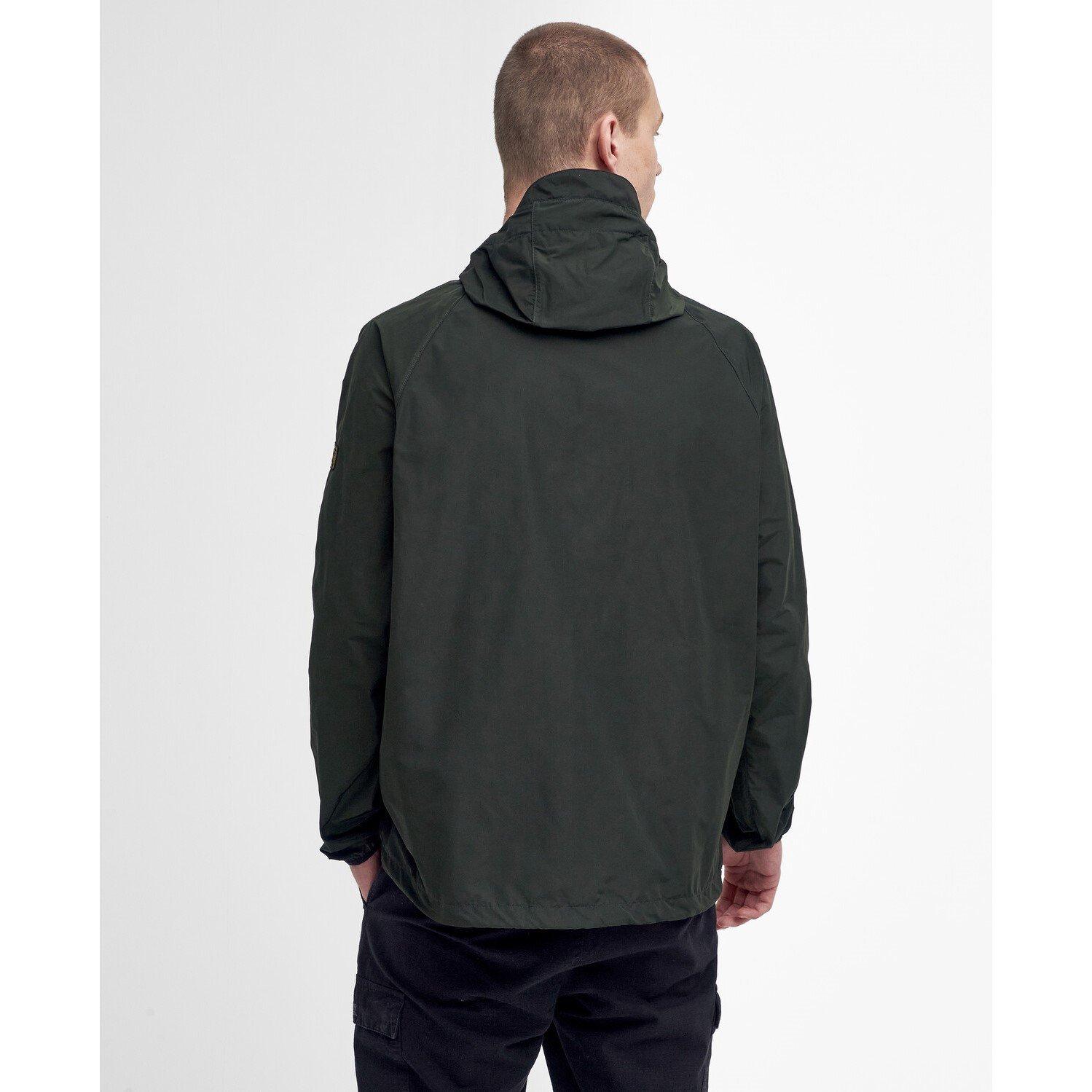Barbour International Men's Porter Showerproof Hooded Long Sleeve Rain Anorak - Sage SG71 - XL
