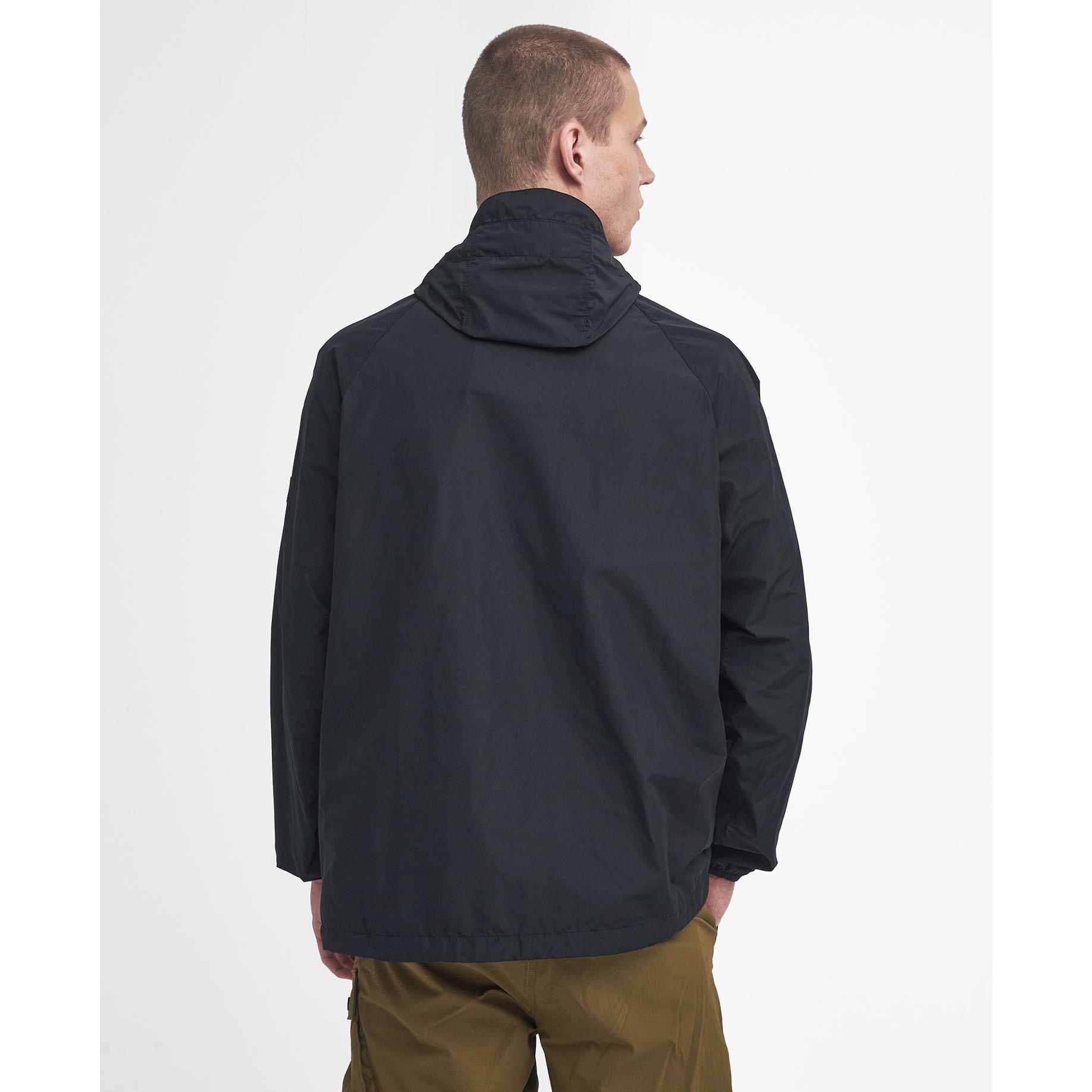 Black BK11 - Barbour International - Men's Porter Showerproof Hooded Long Sleeve Rain Anorak - 3