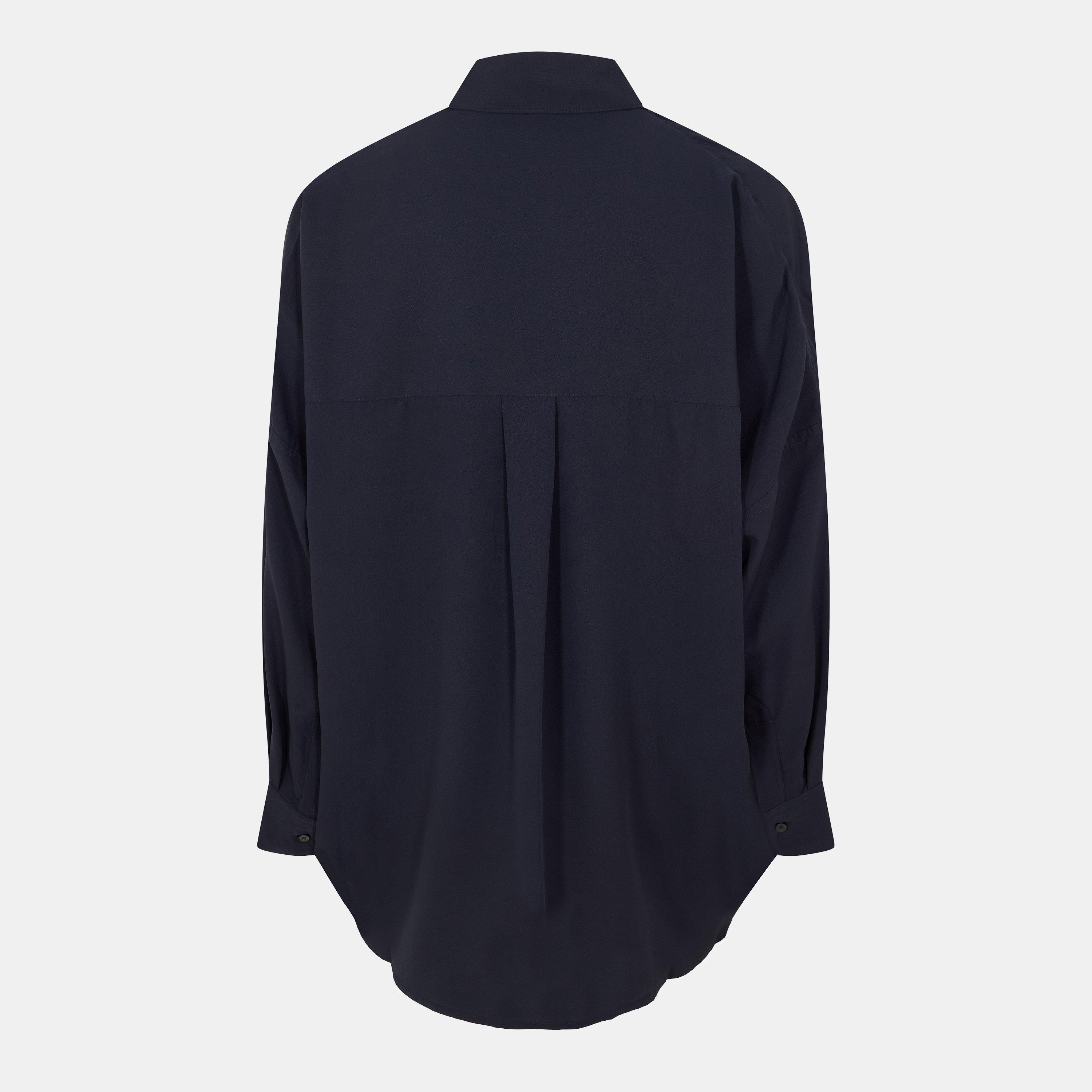 Utility Blue - French Connection - Women's Rhodes Long-Sleeve Blouse - 2
