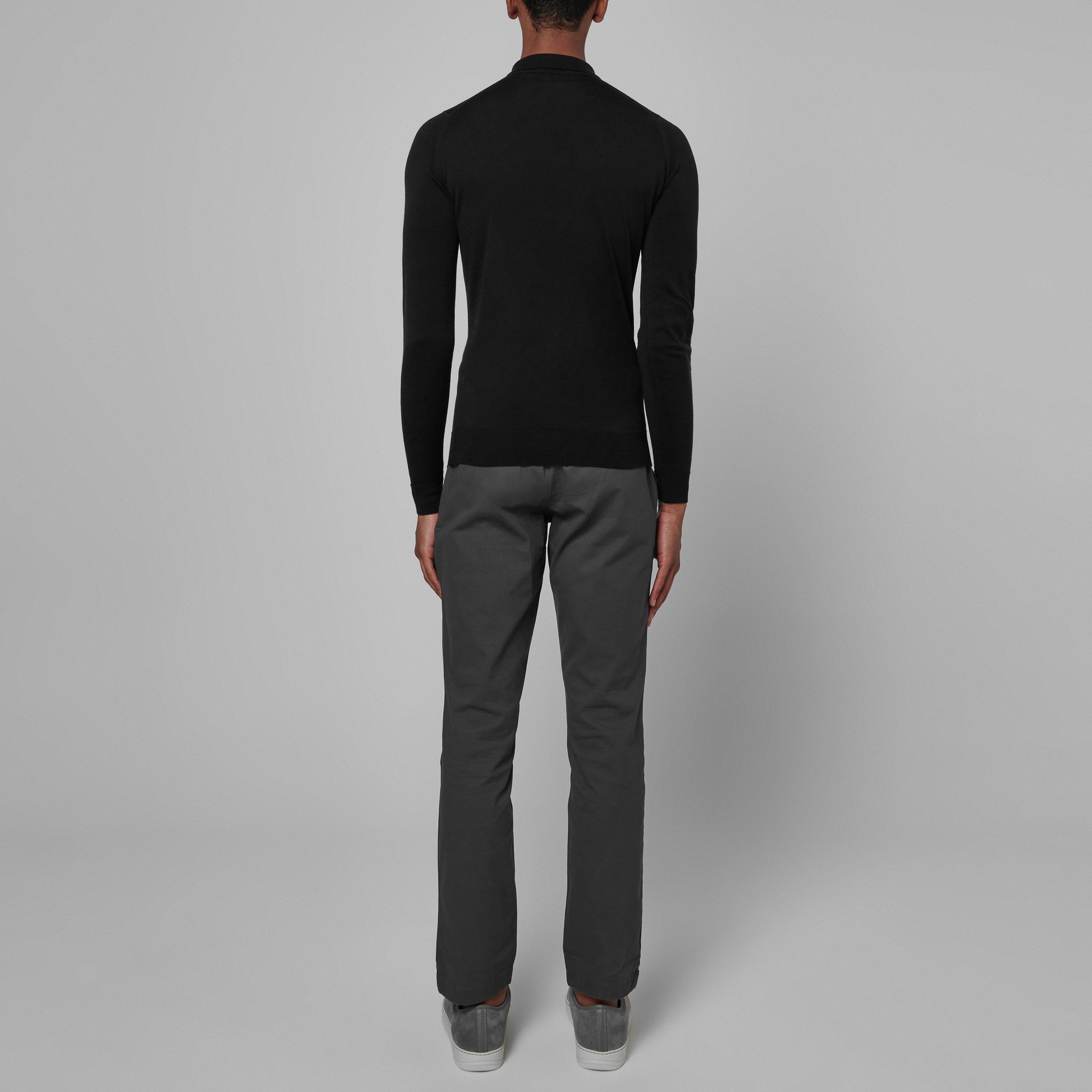 Black - John Smedley - Belper Polo Shirt - 4