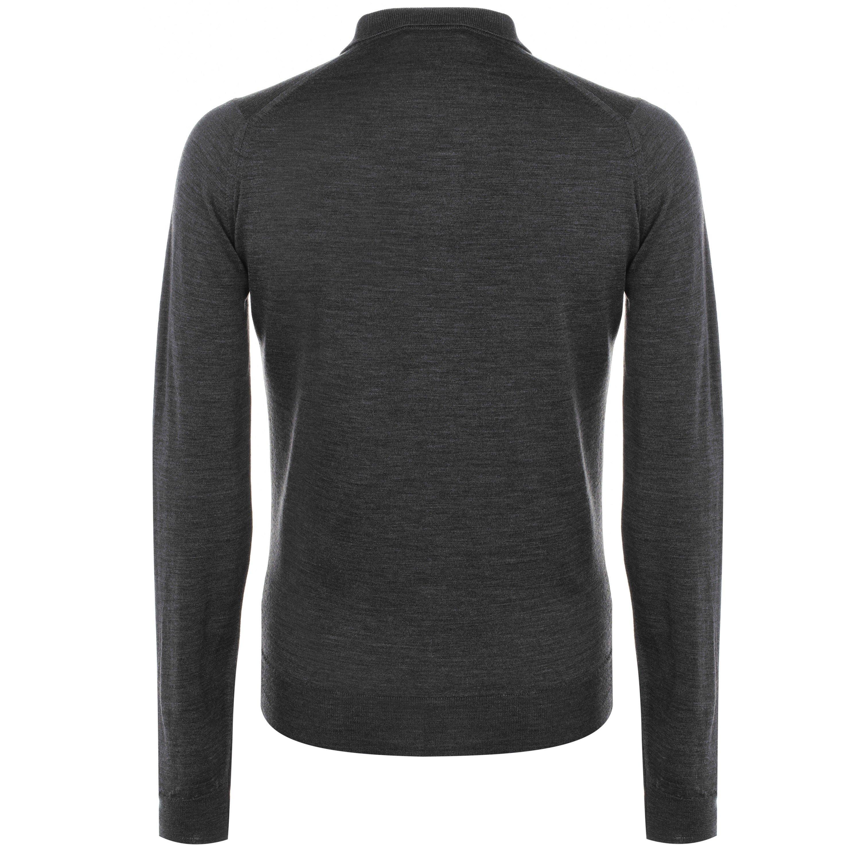 Charcoal - John Smedley - Belper Polo Shirt - 2
