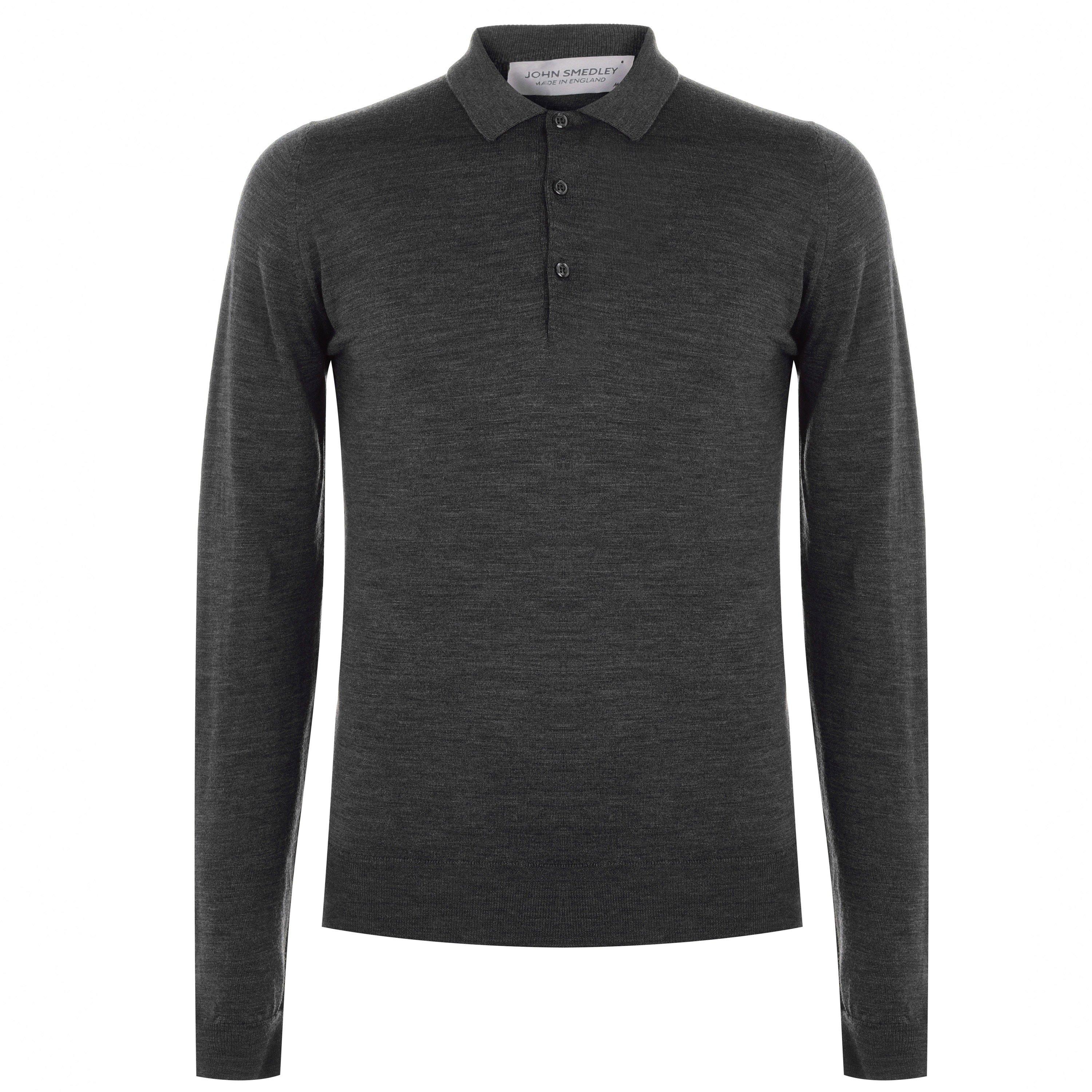 Charcoal - John Smedley - Belper Polo Shirt - 7