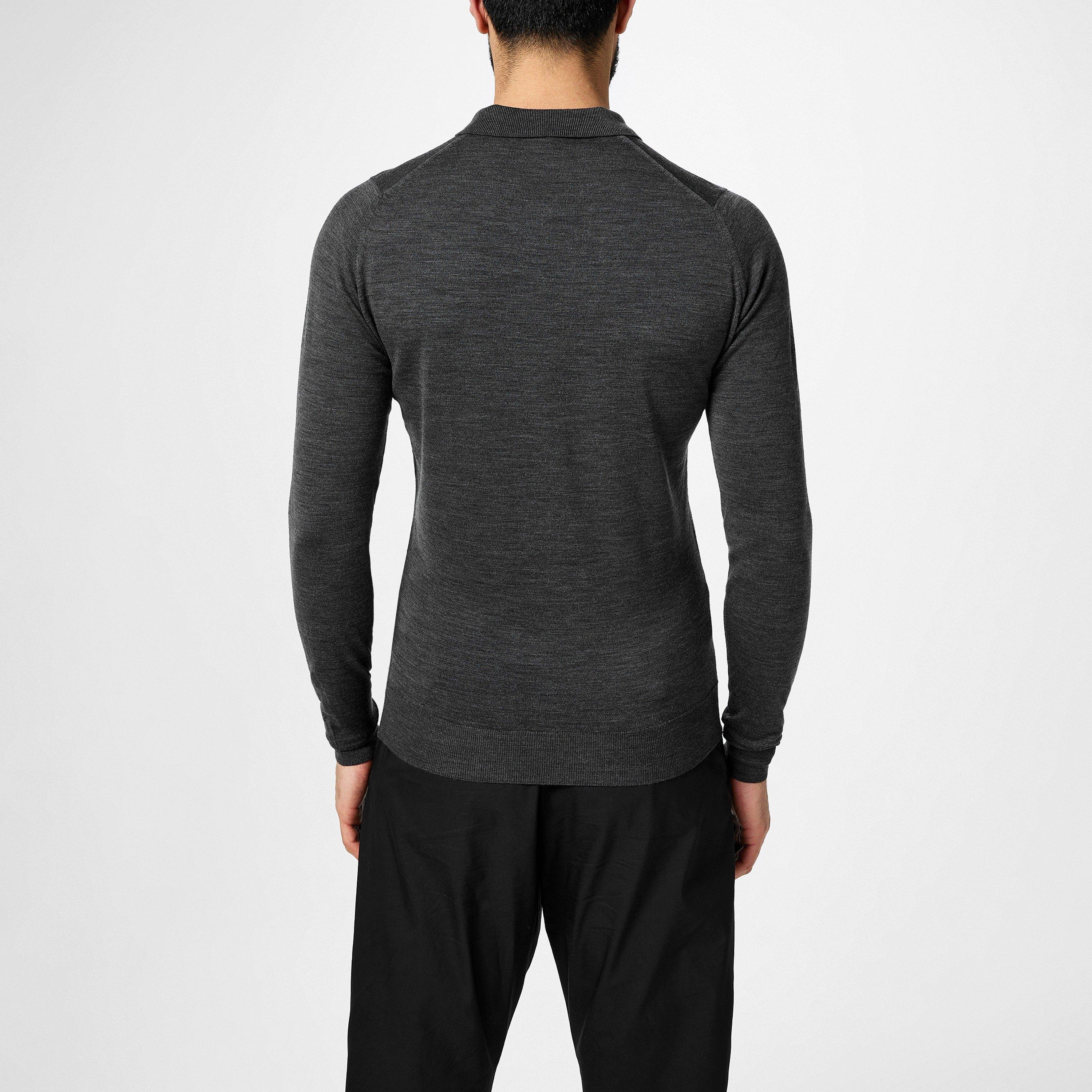 Charcoal - John Smedley - Belper Polo Shirt - 4