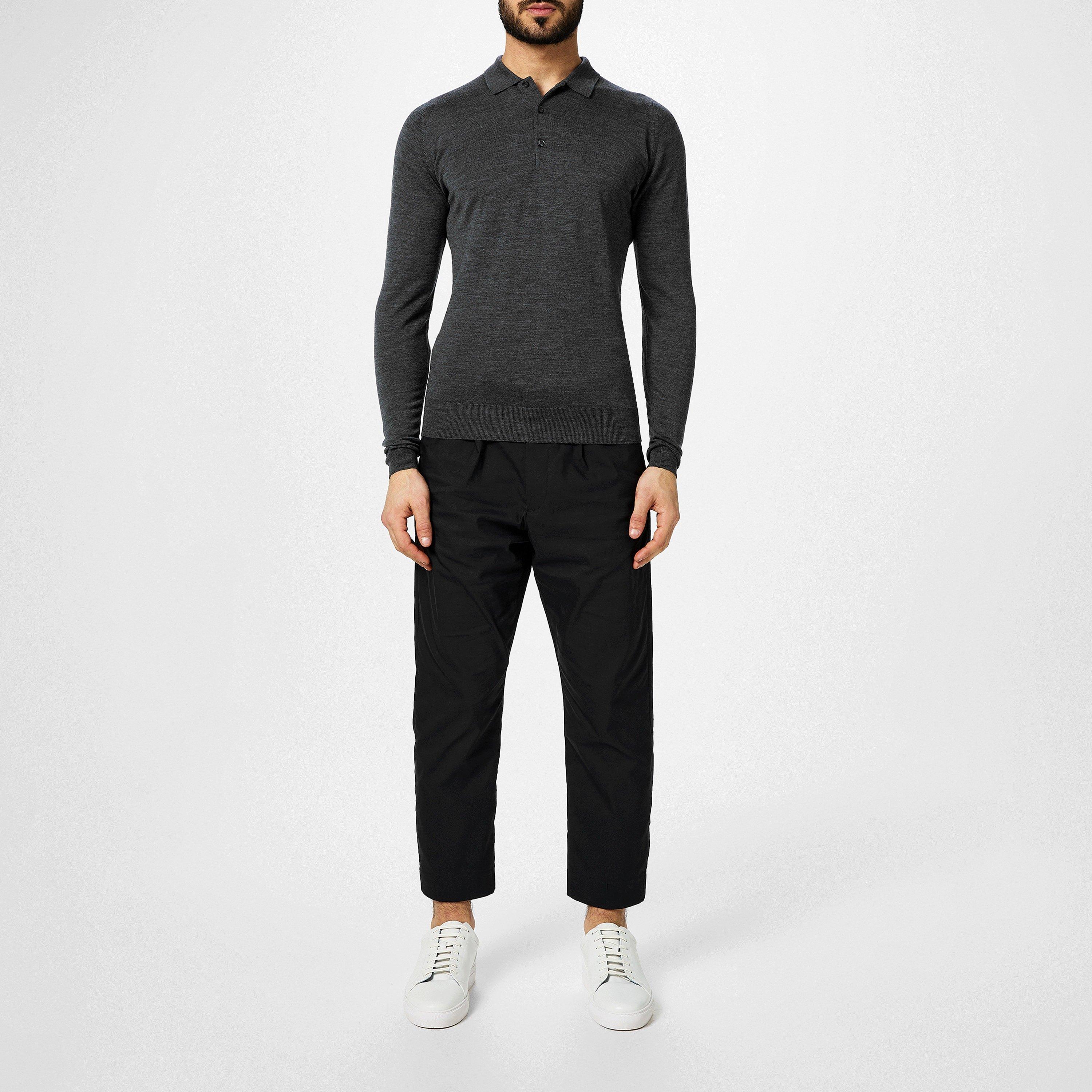 Charcoal - John Smedley - Belper Polo Shirt - 6