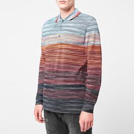 Missoni Abstract Stripe Polo Shirt