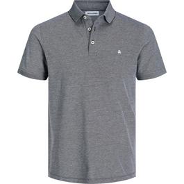 Jack and Jones Paulos Tipped Pique Short Sleeve Polo Shirt