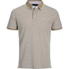 Jack and Jones Paulos Tipped Pique Short Sleeve Polo Shirt
