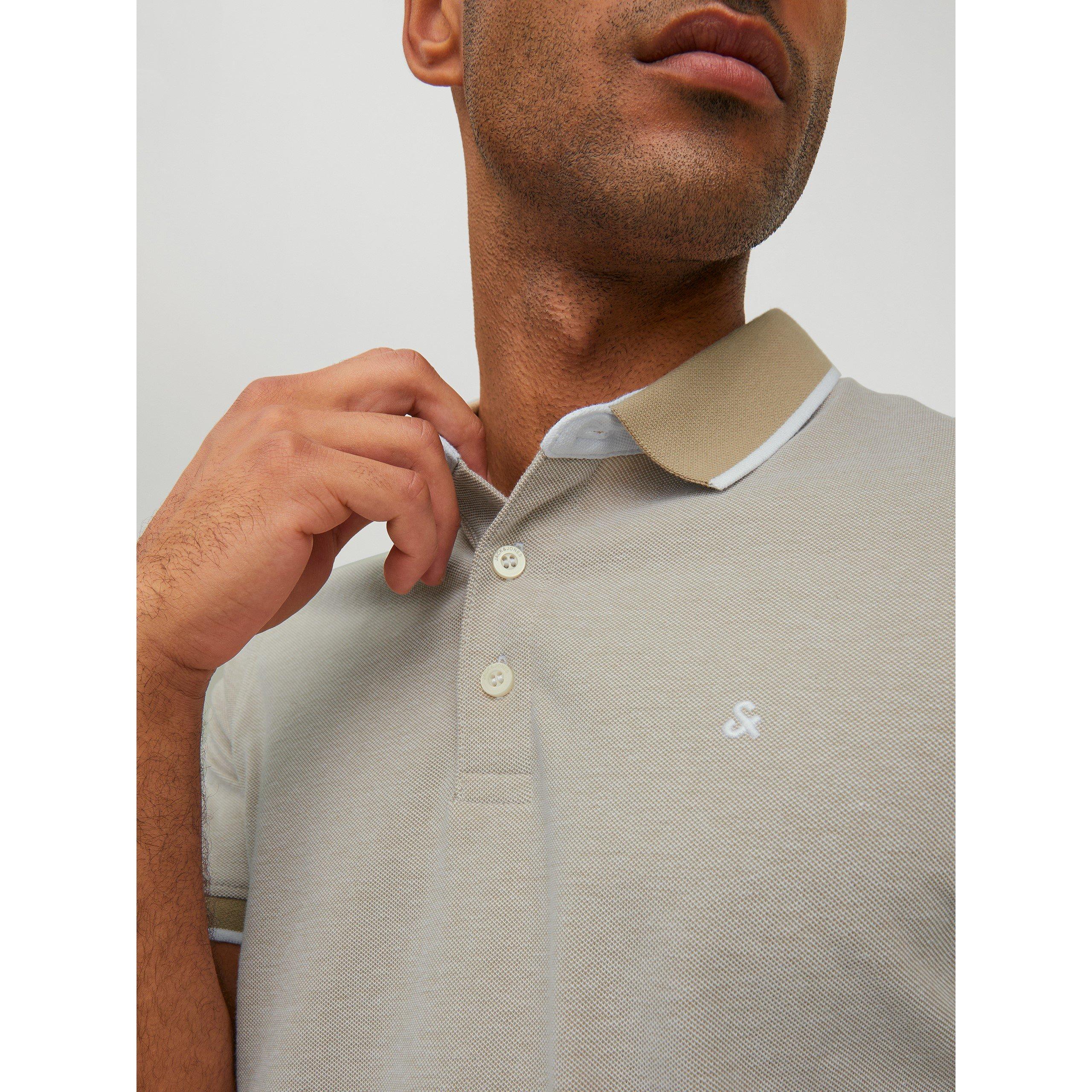 Crockery - Jack and Jones - Paulos Tipped Pique Short Sleeve Polo Shirt - 5