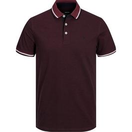 Jack and Jones Paulos Tipped Pique Short Sleeve Polo Shirt